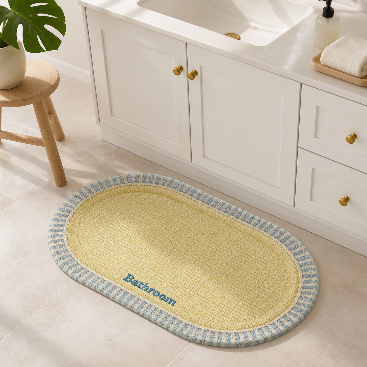 Dopamine Pop Bathroom Mat