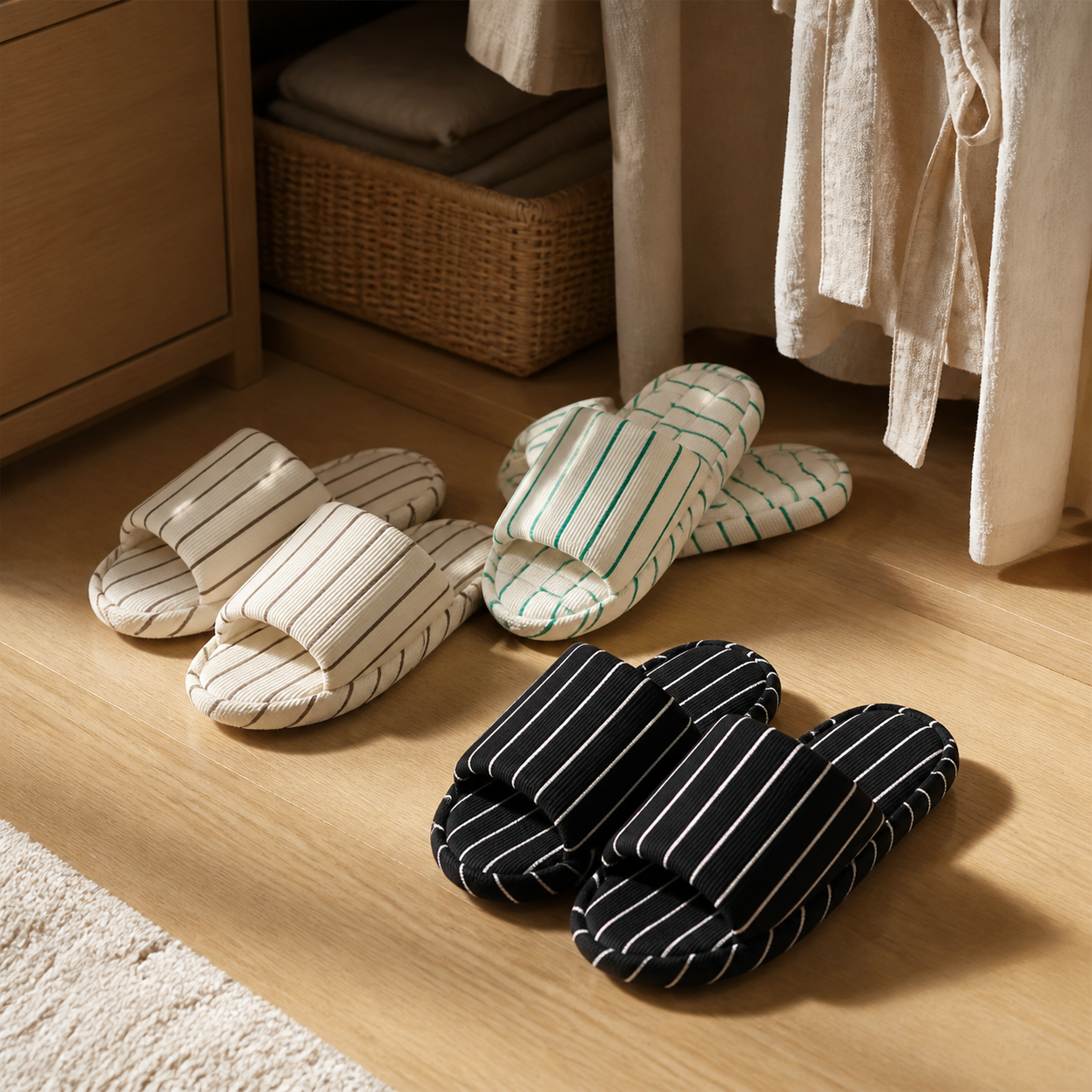 Everyday Stripe Home Slippers