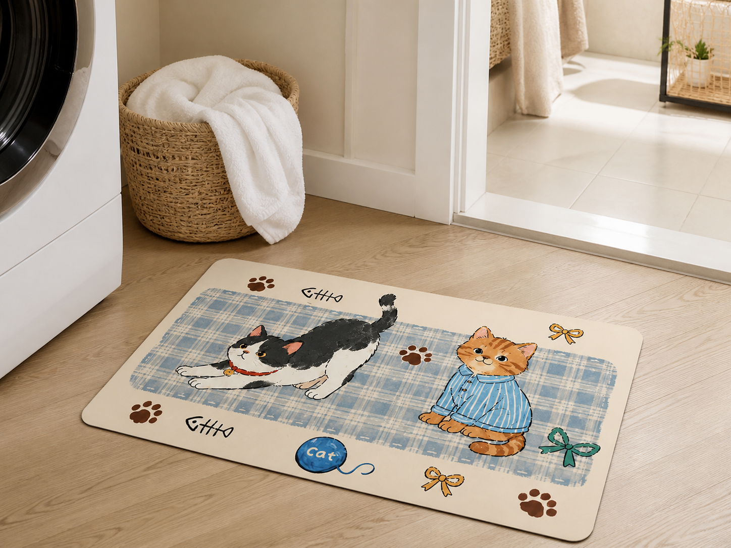 Cozy Cats Diatomite Bath Mat