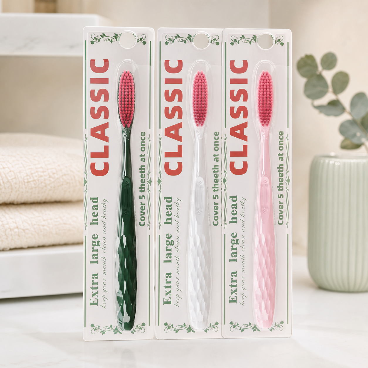 Wide-Coverage Toothbrush
