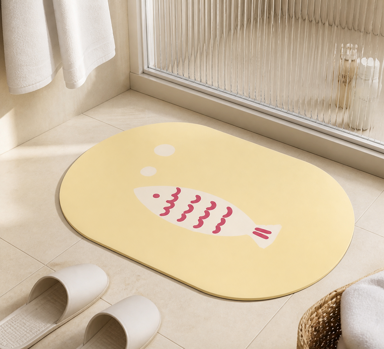 Little Fish Diatomite Bath Mat