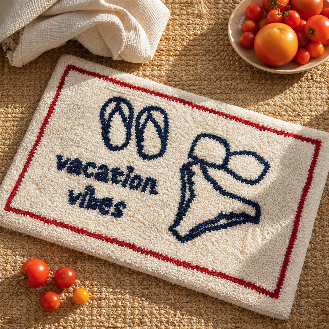 Coastal Getaway Plush Bath Mat