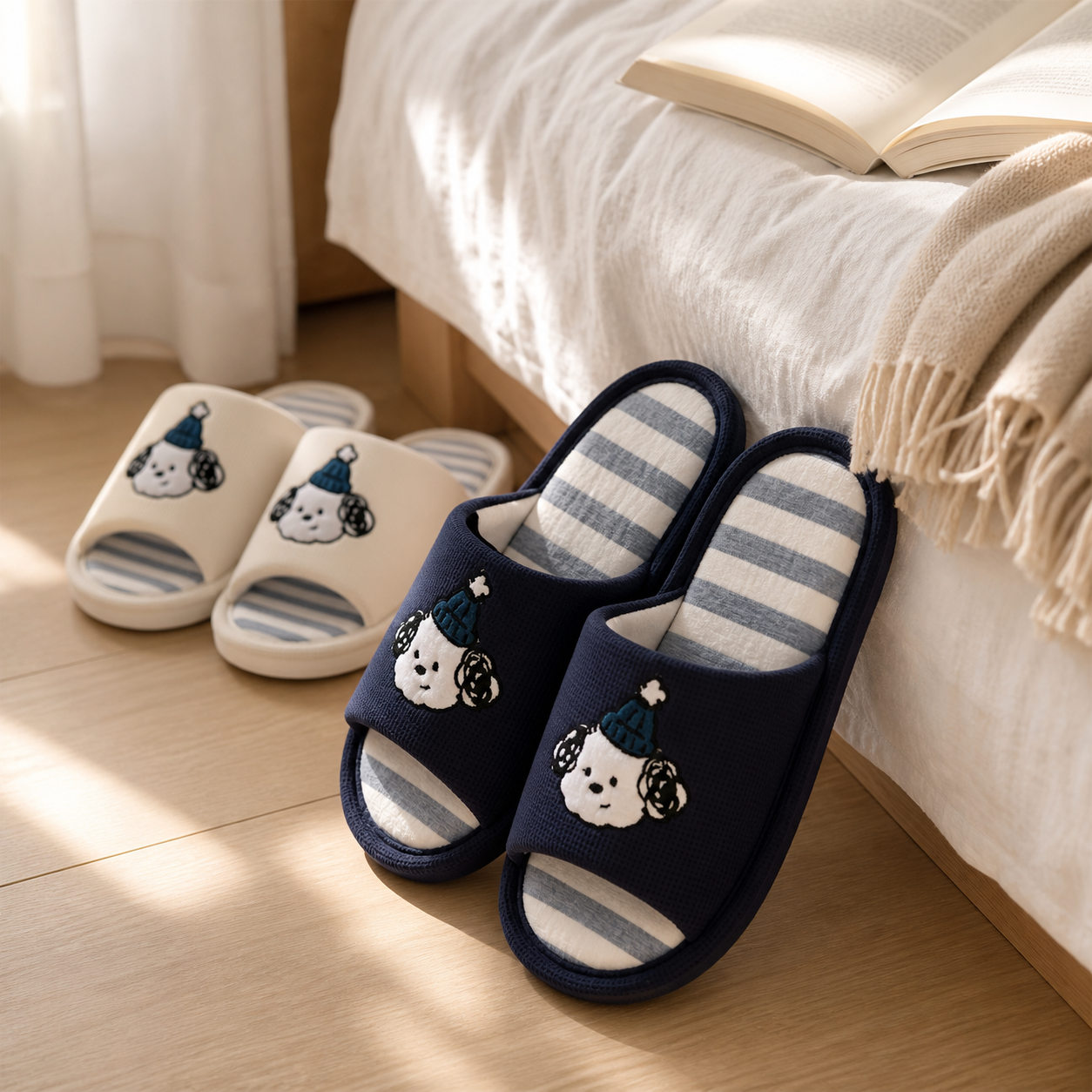 Happiness Puppy Home Slippers
