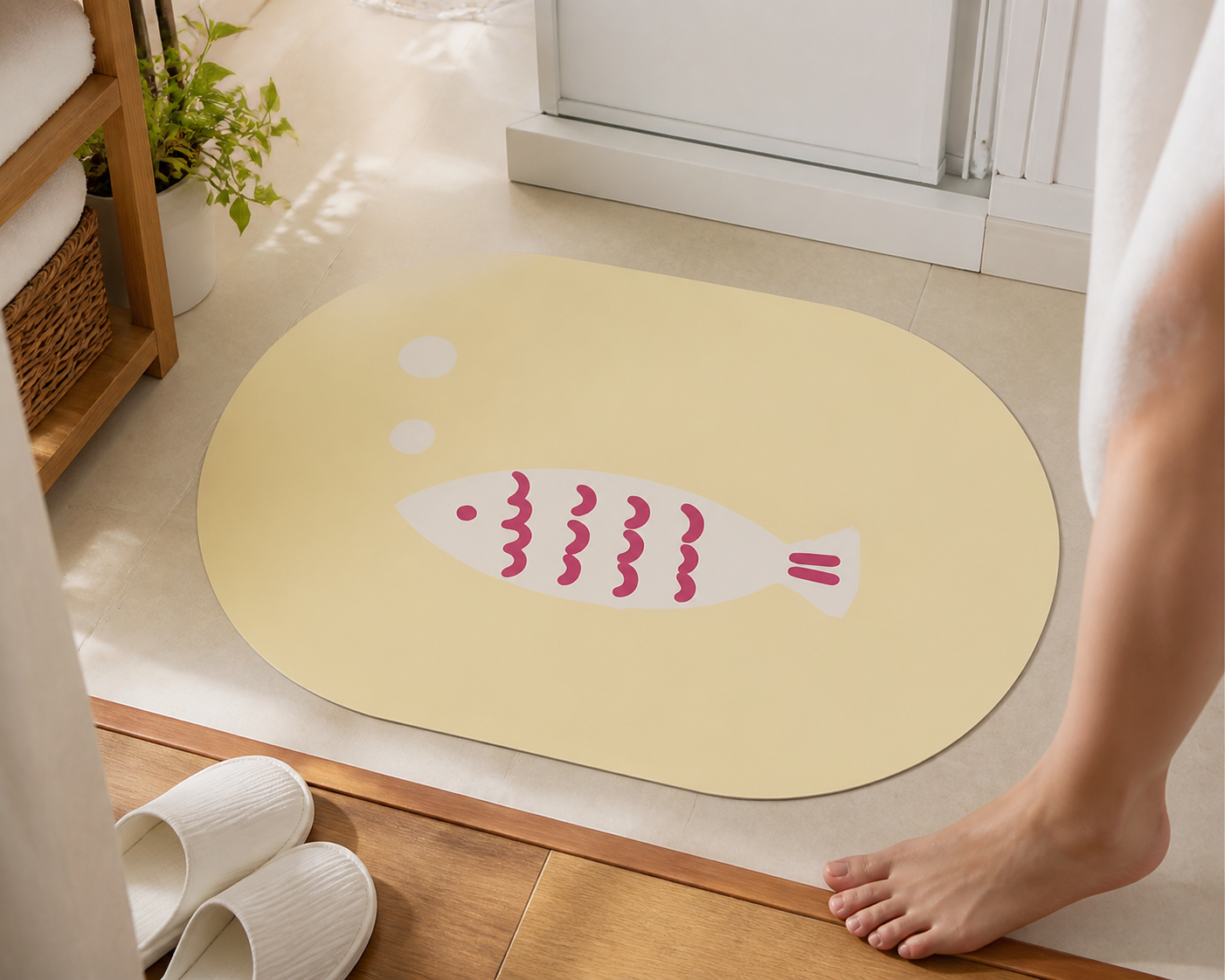 Little Fish Diatomite Bath Mat