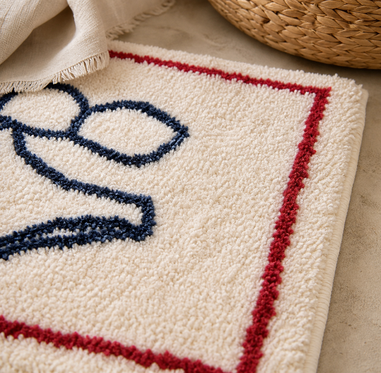Coastal Getaway Plush Bath Mat
