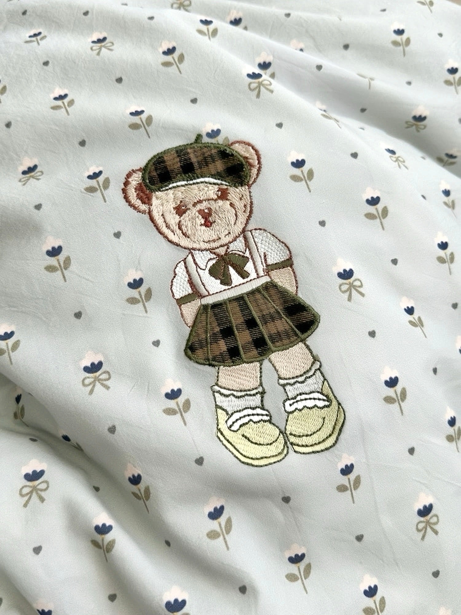 Bleu Jardin Bear Bedding Set