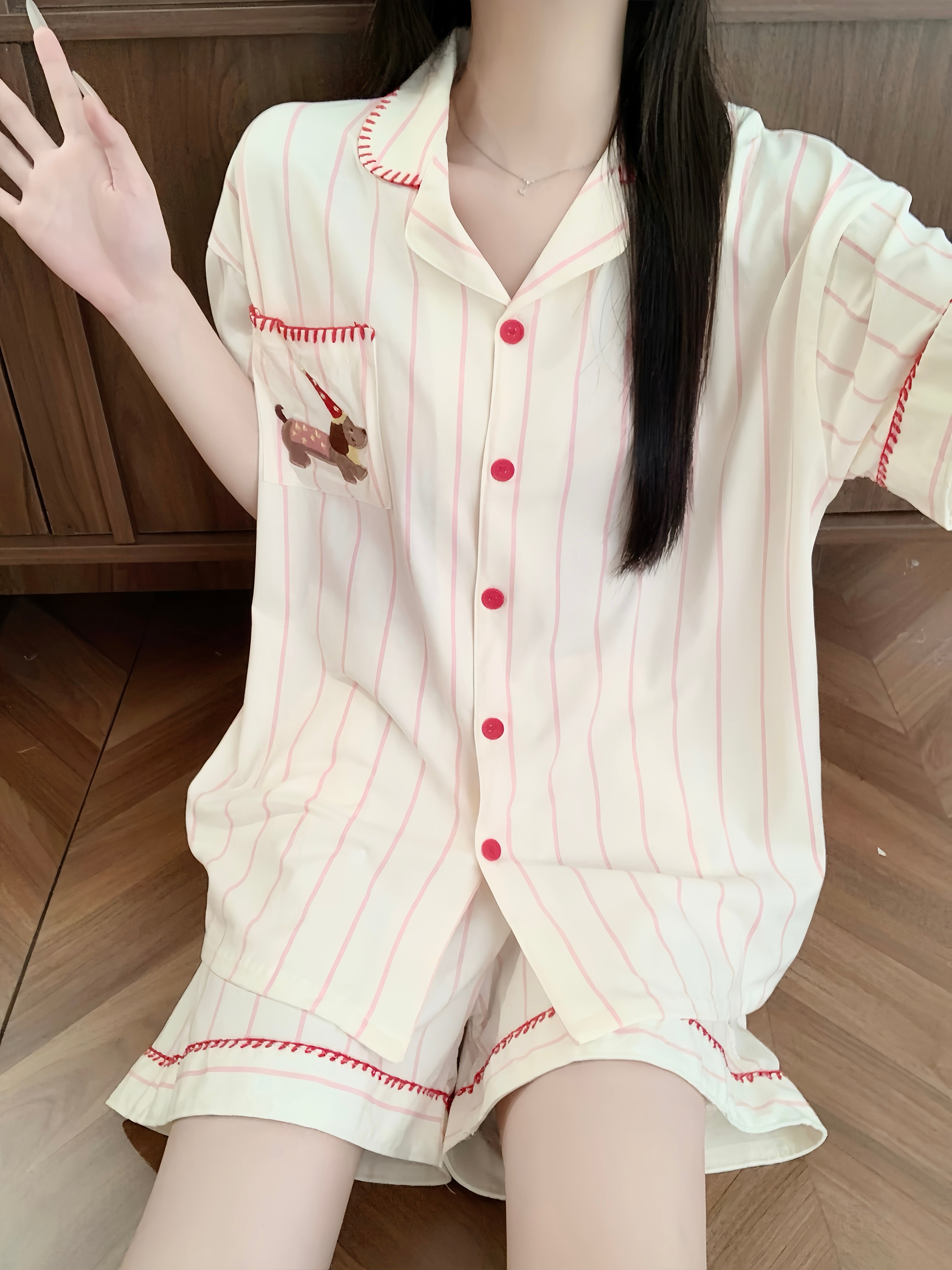 Rosy Biscuit Pup Pajama