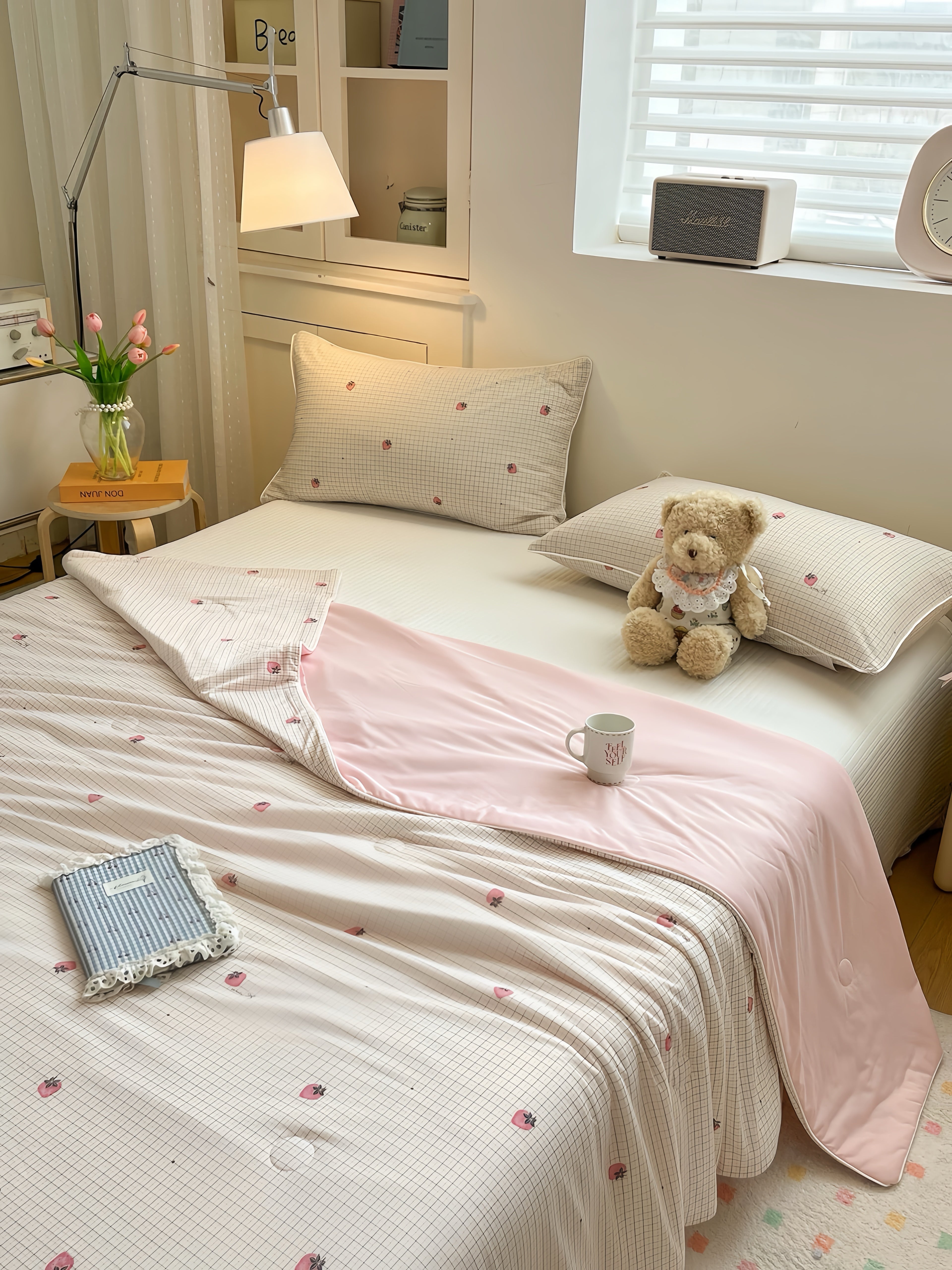 Blush Bow Poem Duvet Only