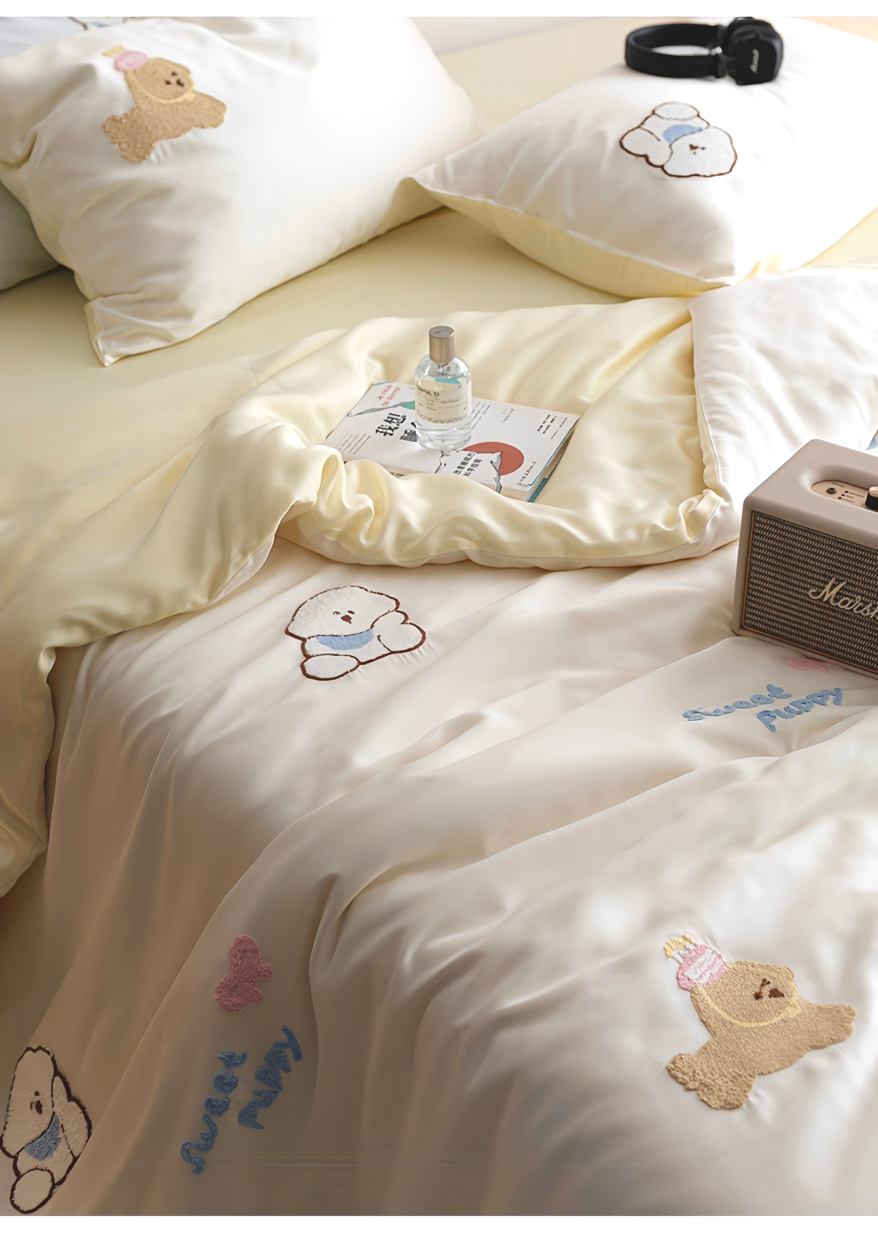 Tencel Warm Milk Companion Bedding Set