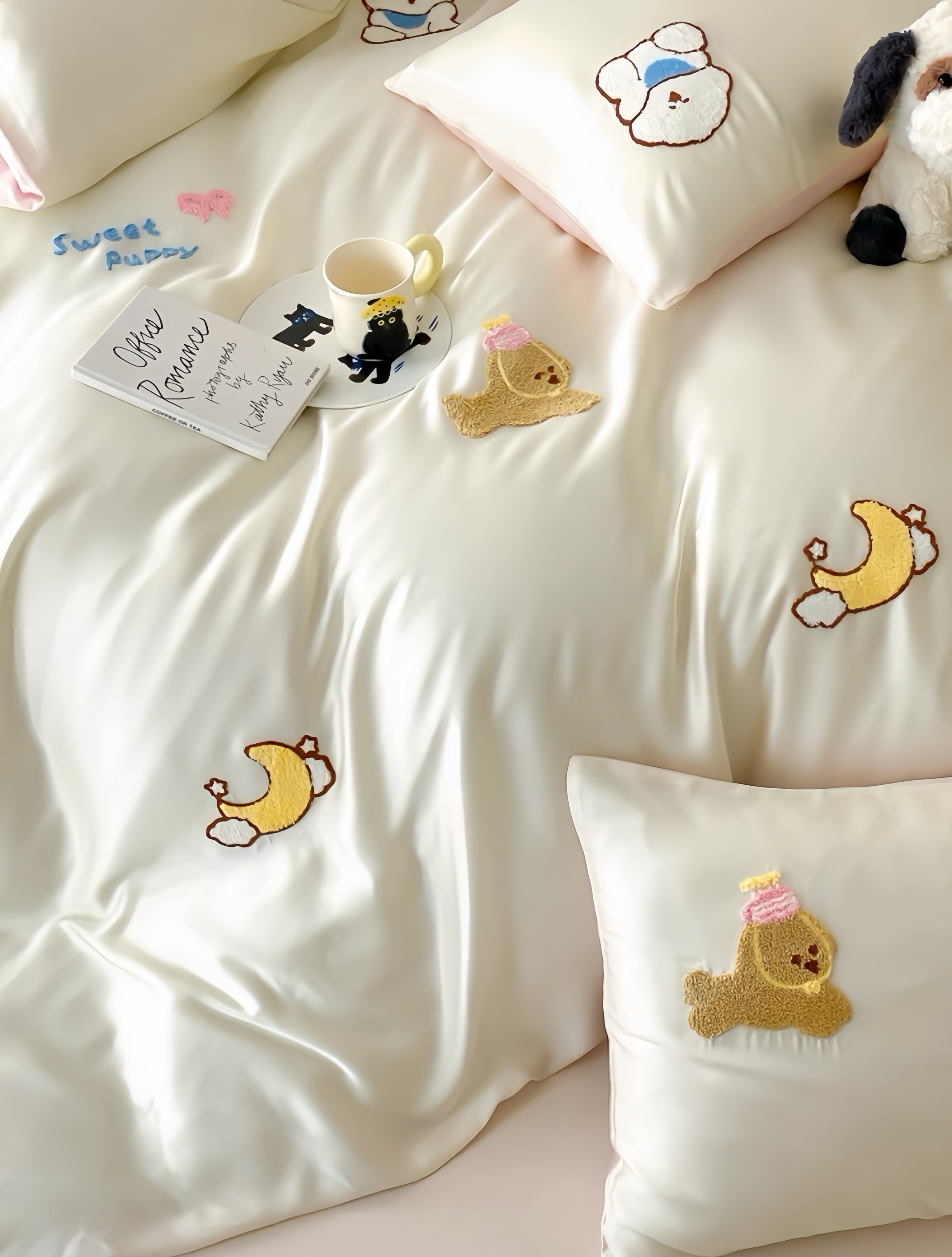 Tencel Warm Milk Companion Bedding Set
