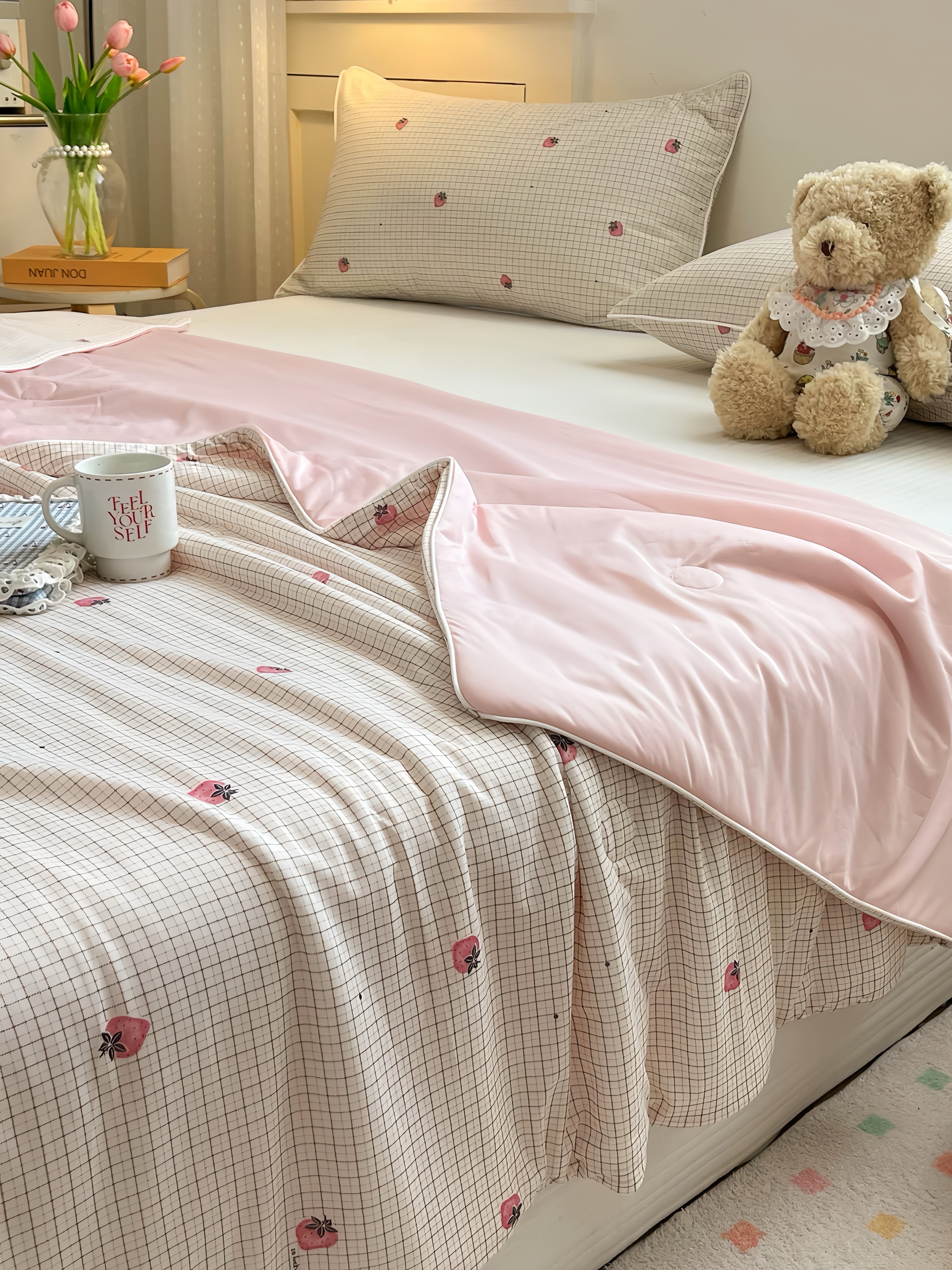 Blush Bow Poem Duvet Only