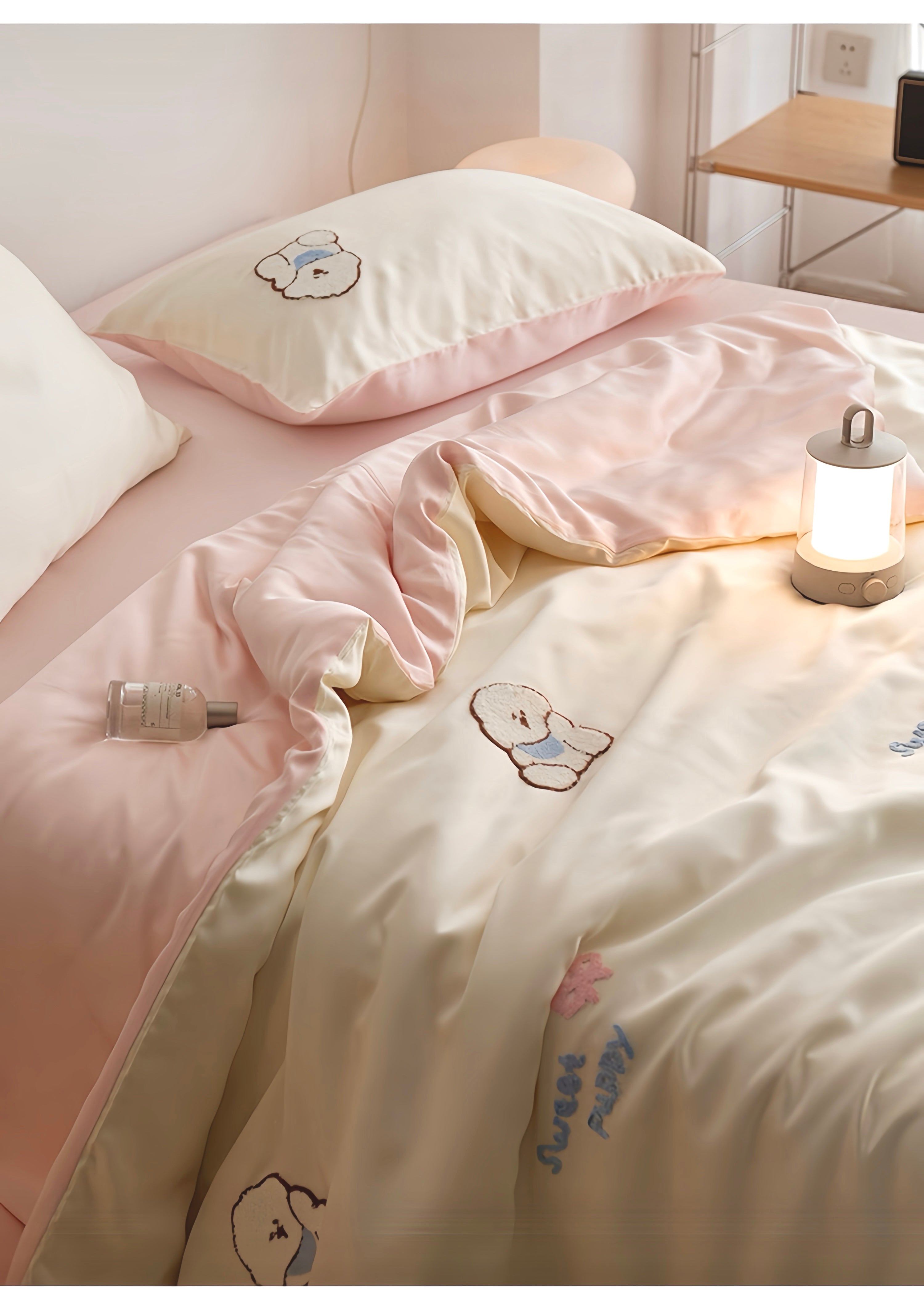 Tencel Warm Milk Companion Bedding Set