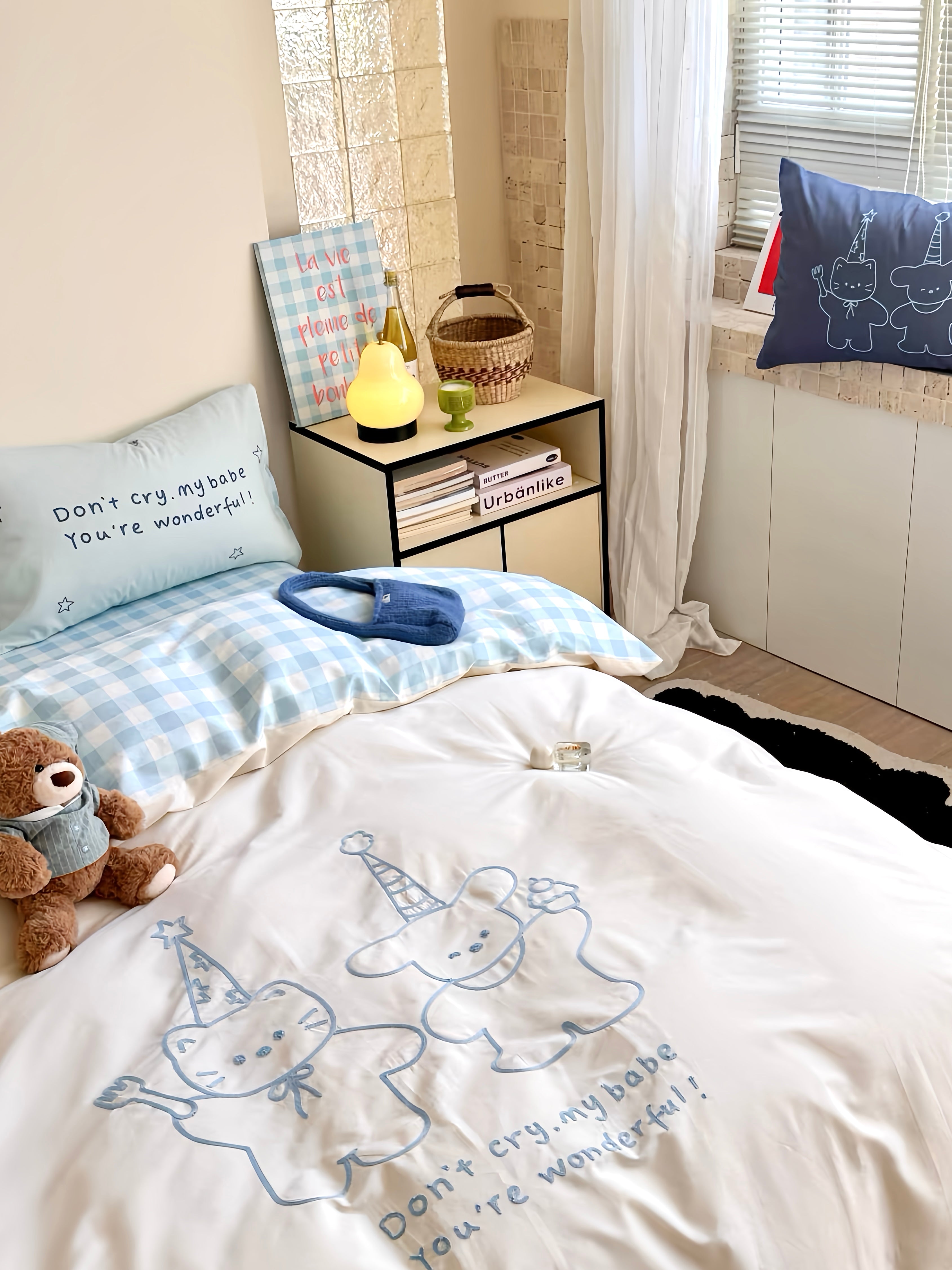 Sky Check Celebration Bedding Set