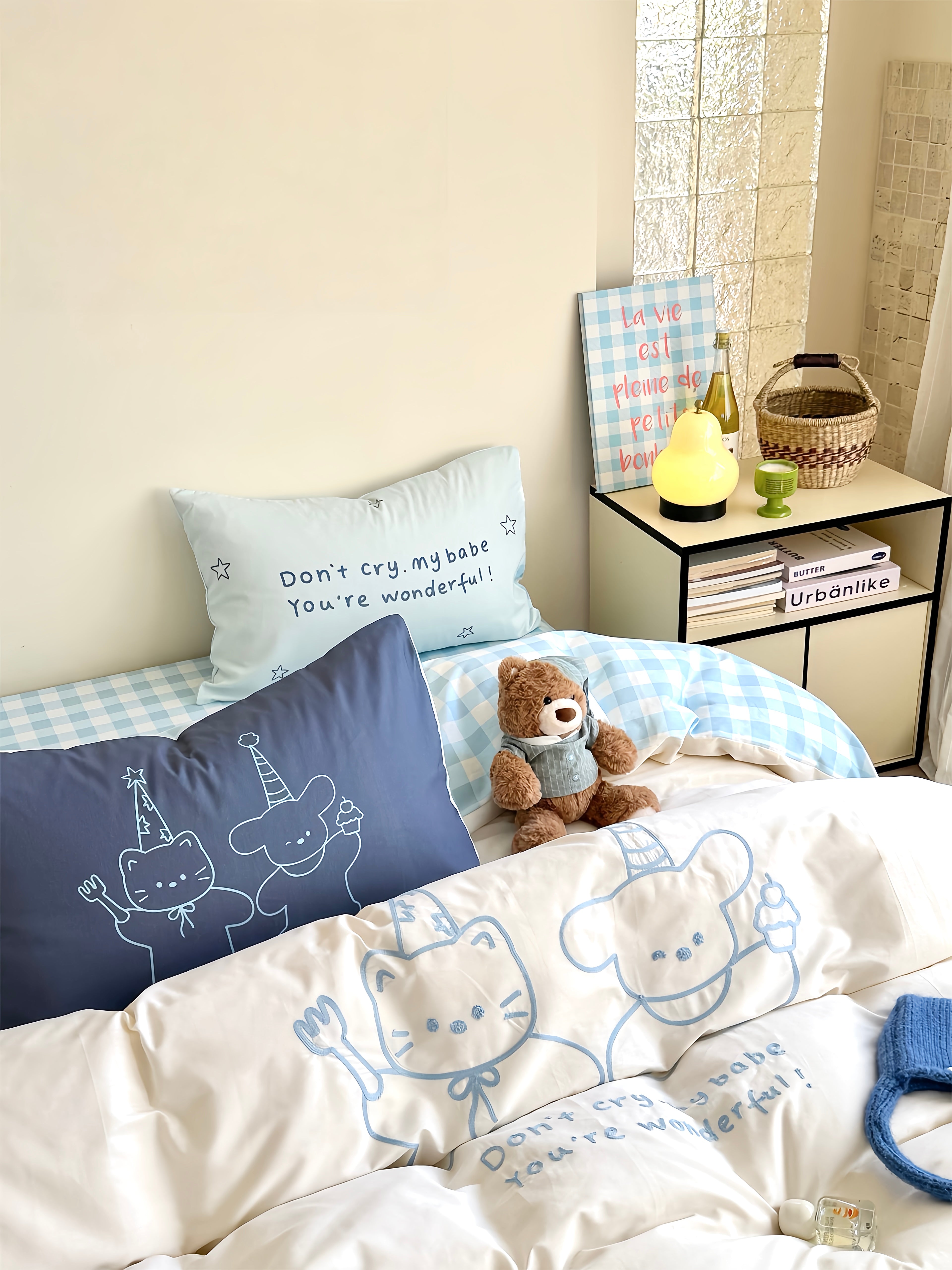 Sky Check Celebration Bedding Set