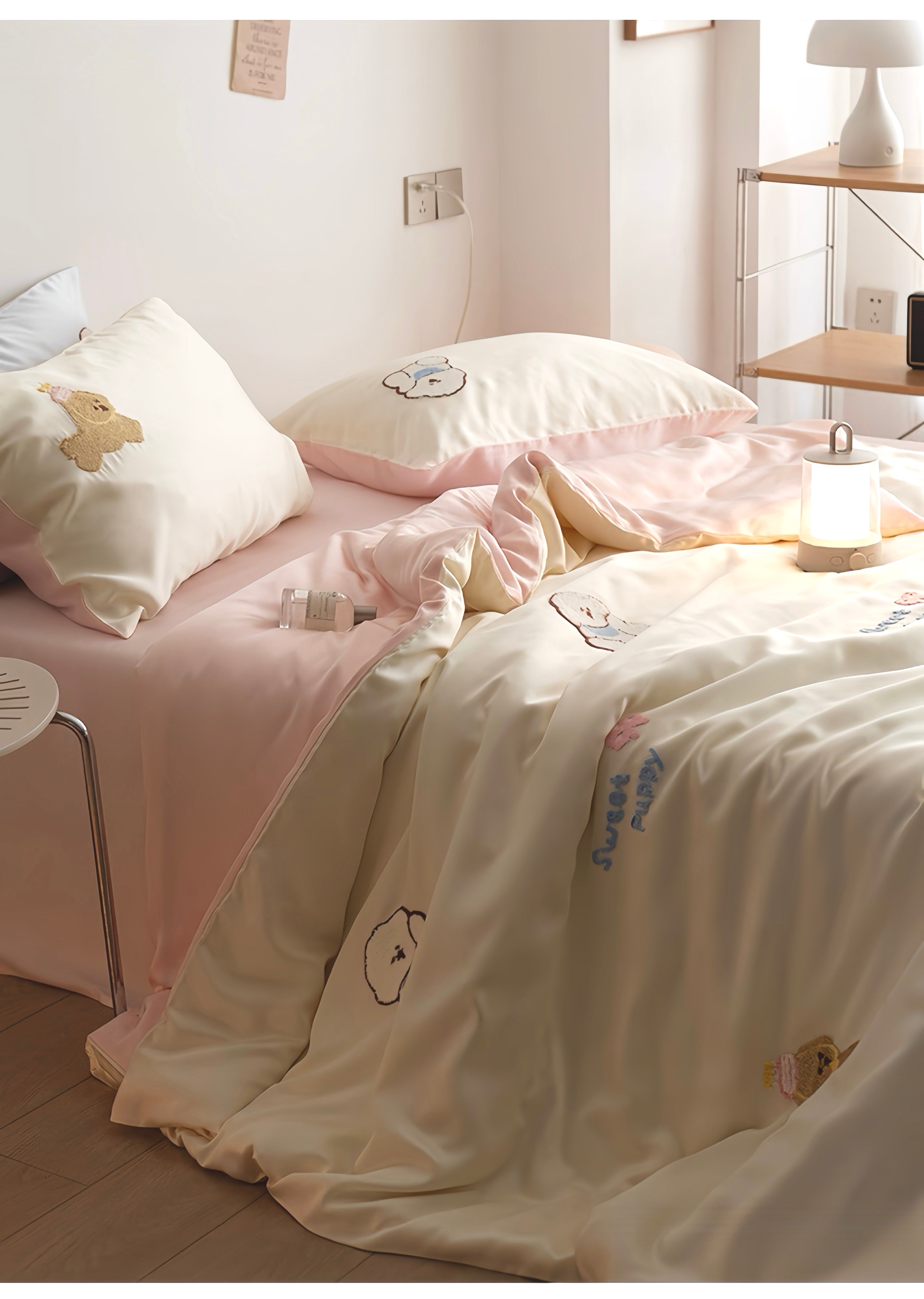 Tencel Warm Milk Companion Bedding Set