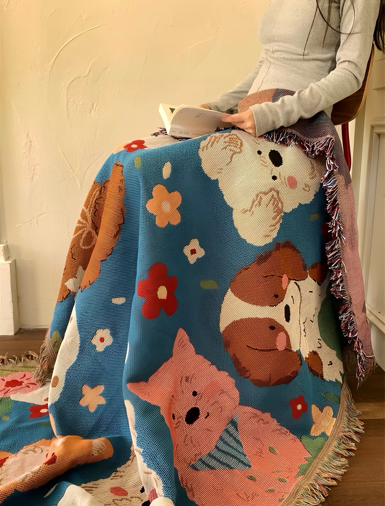Happy Critters Throw