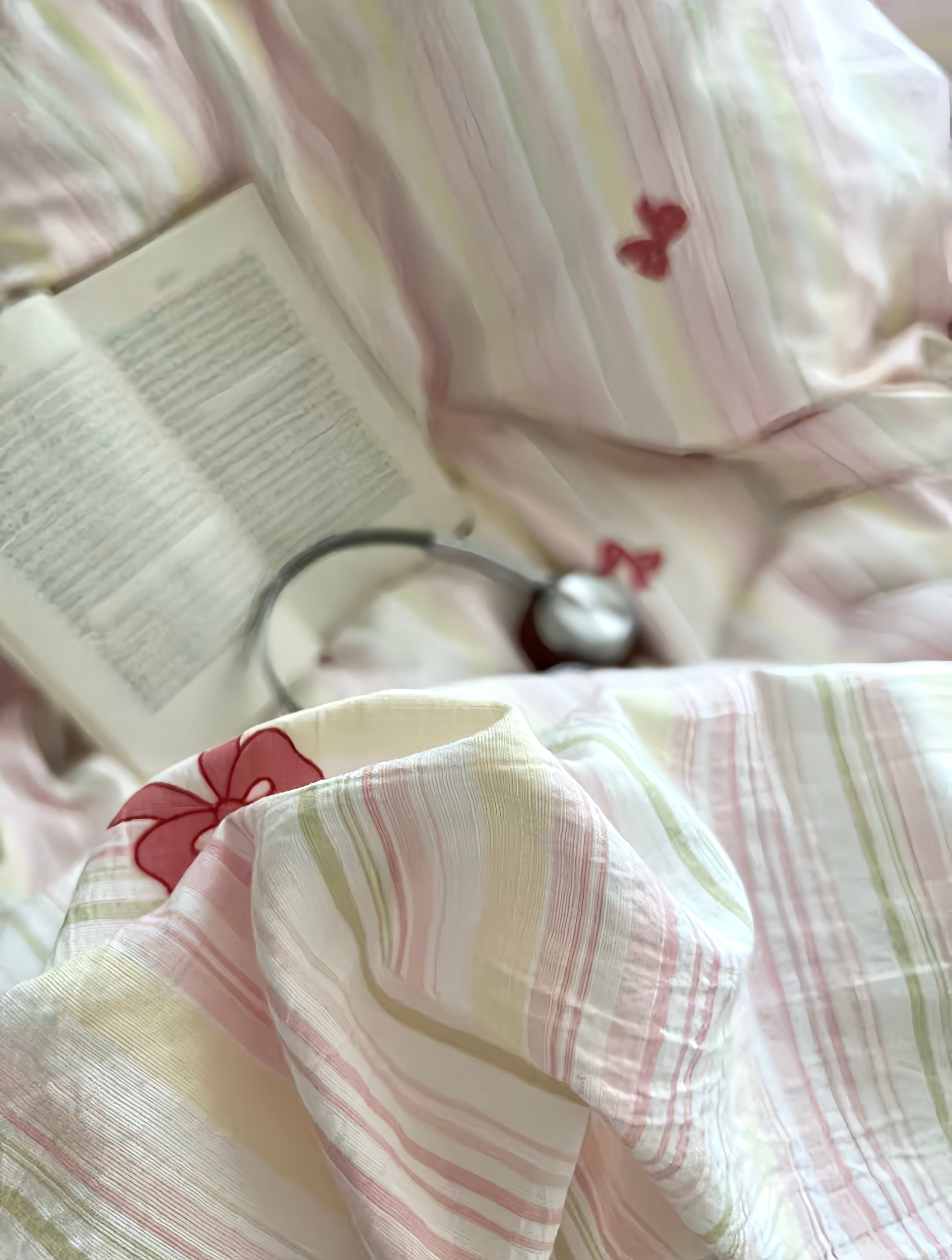 Blush Stripe Sonata Bedding Set