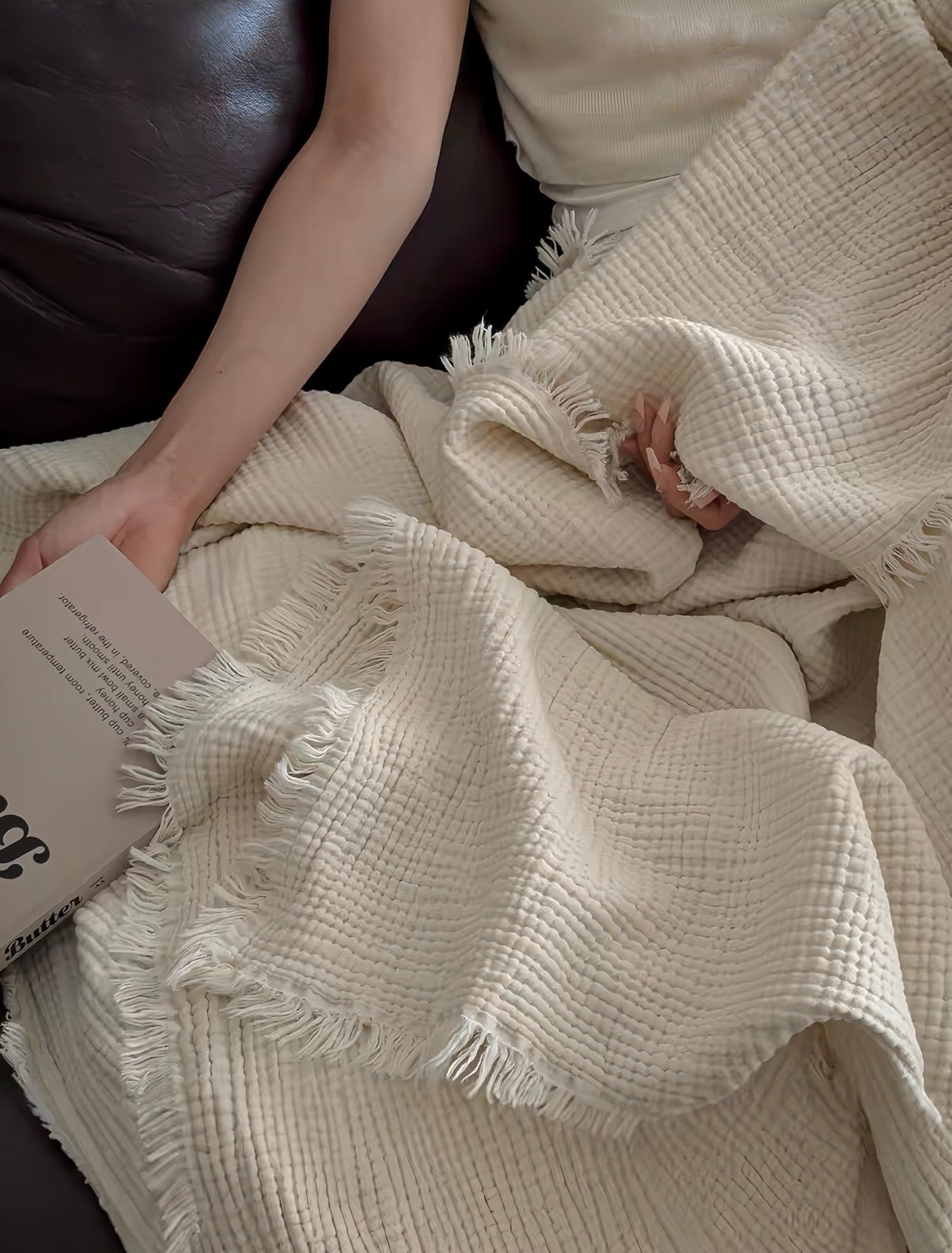 Maison Waffle Throw Blanket