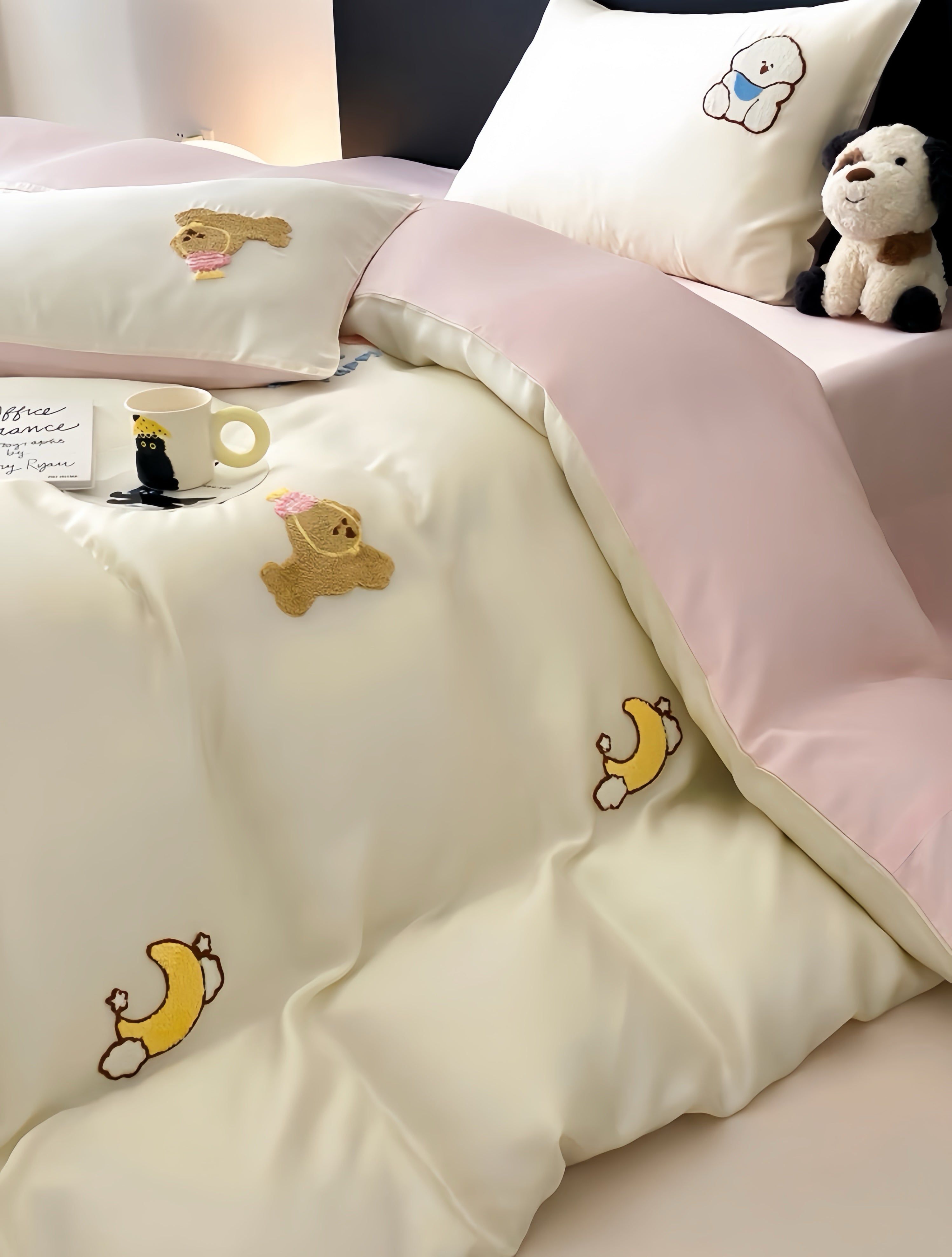 Tencel Warm Milk Companion Bedding Set