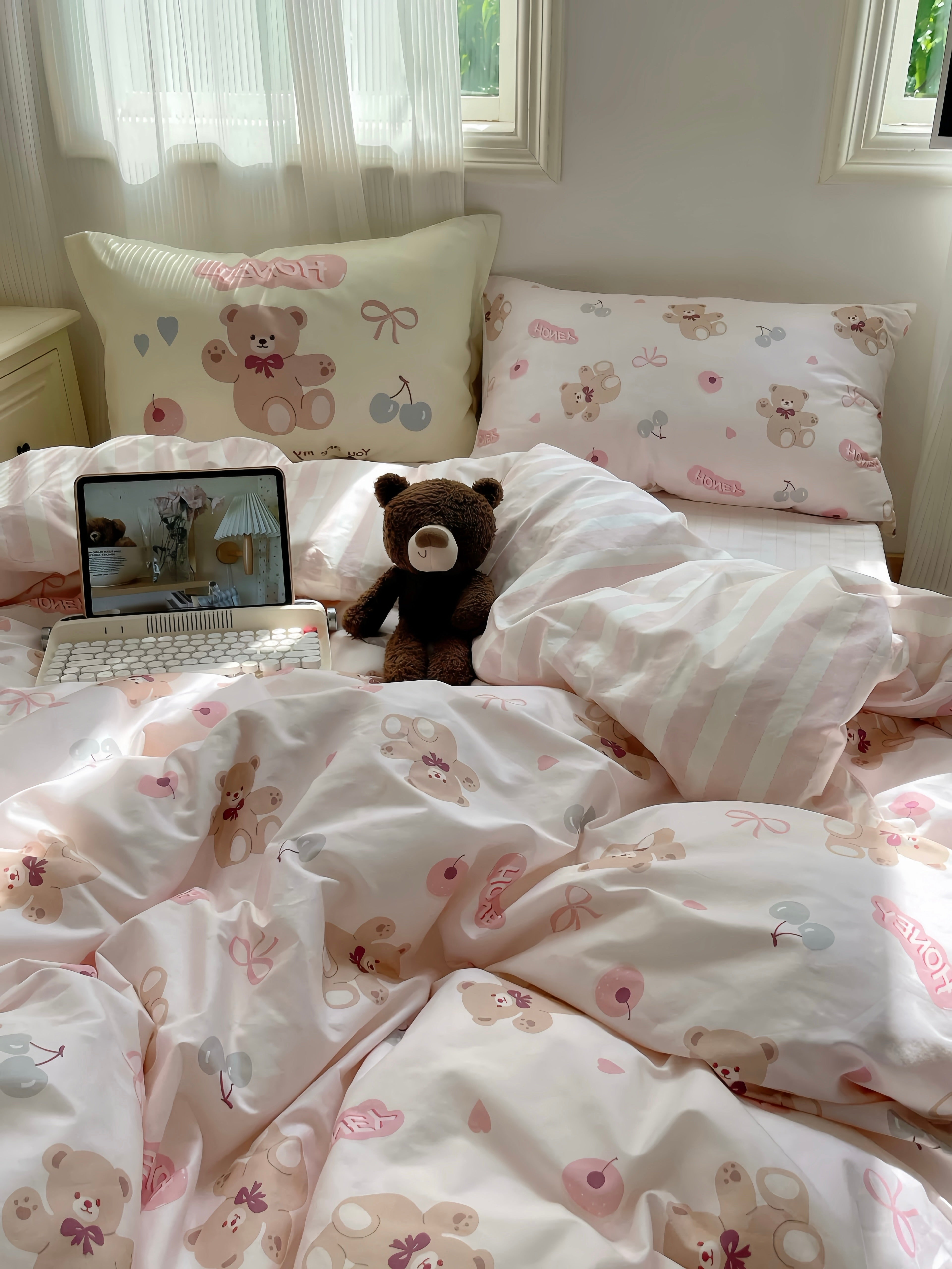 Plush Bear Comfort Bedding Set