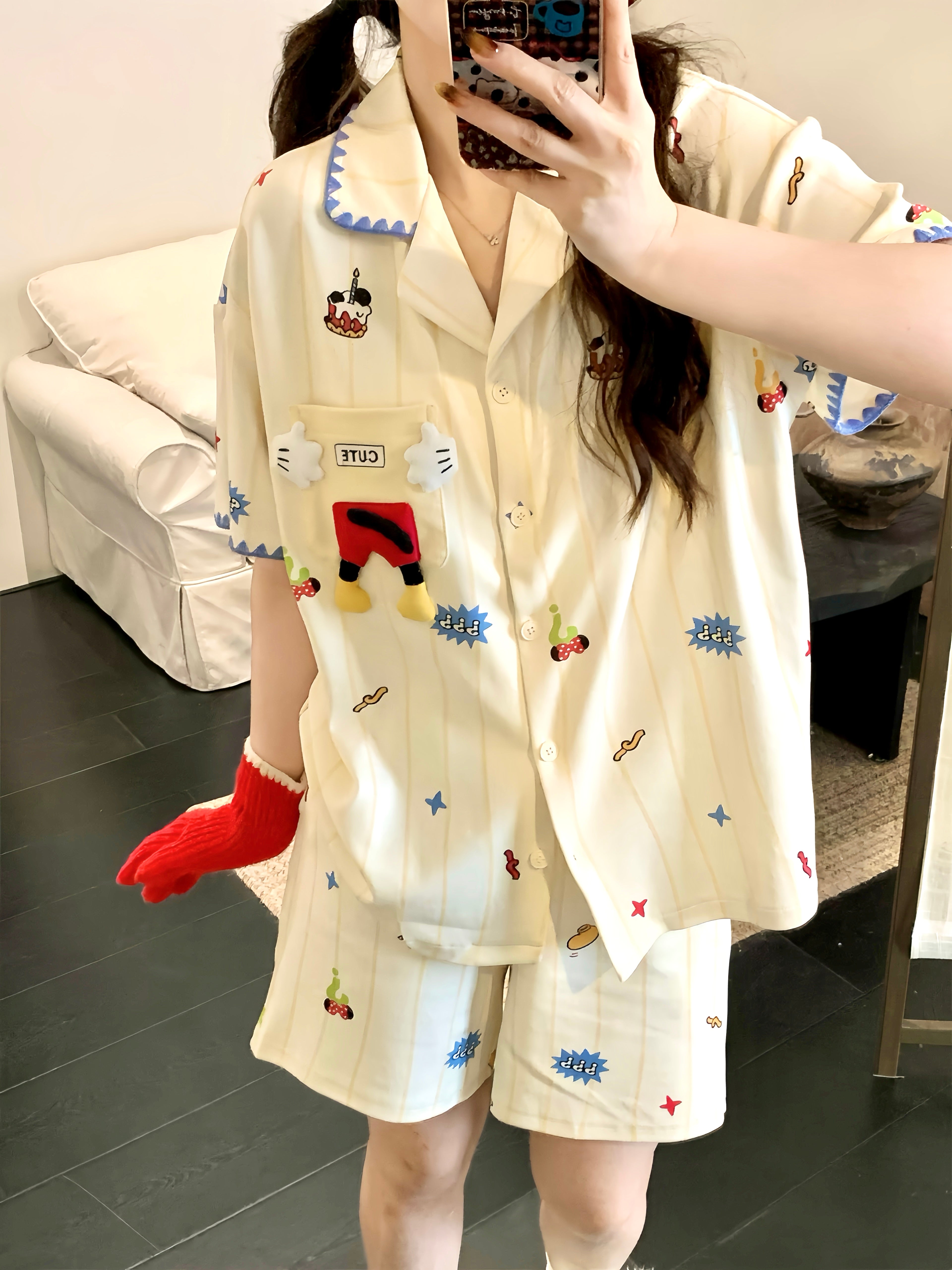 Cream Playhouse Set Pajama