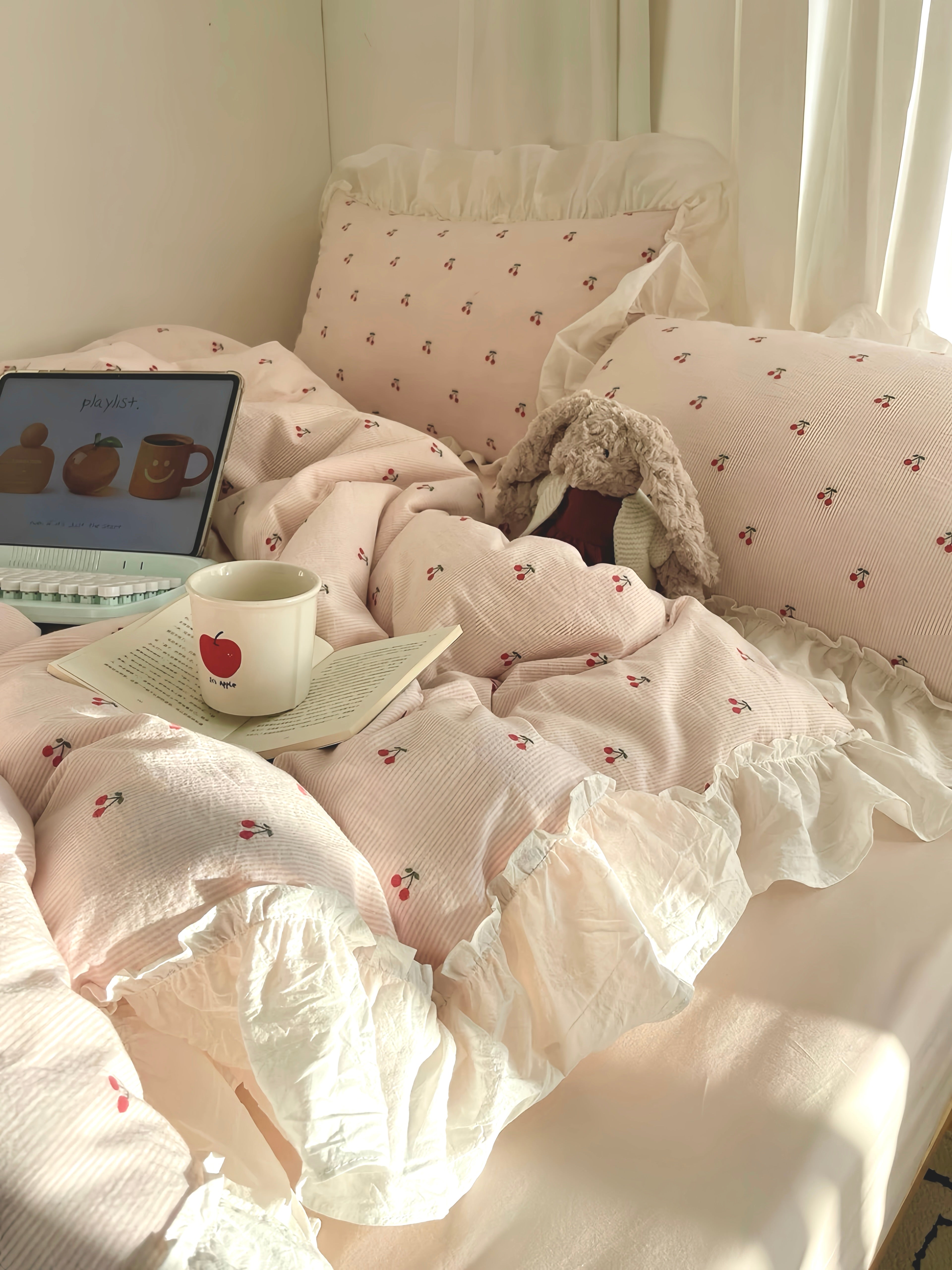 Crème Cherry Rêve Bedding Set