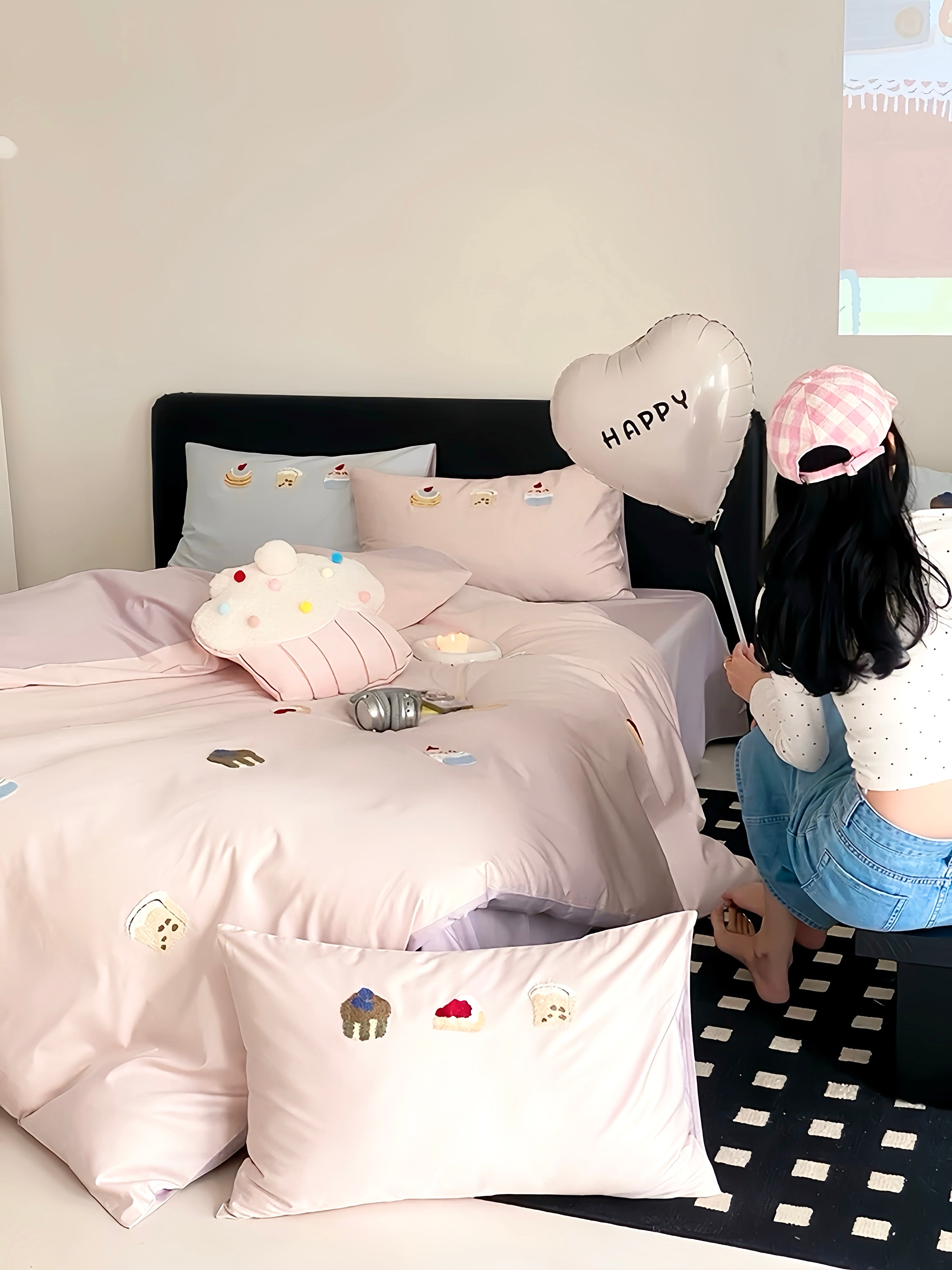 100S Pastel Sweetroom Bedding Set