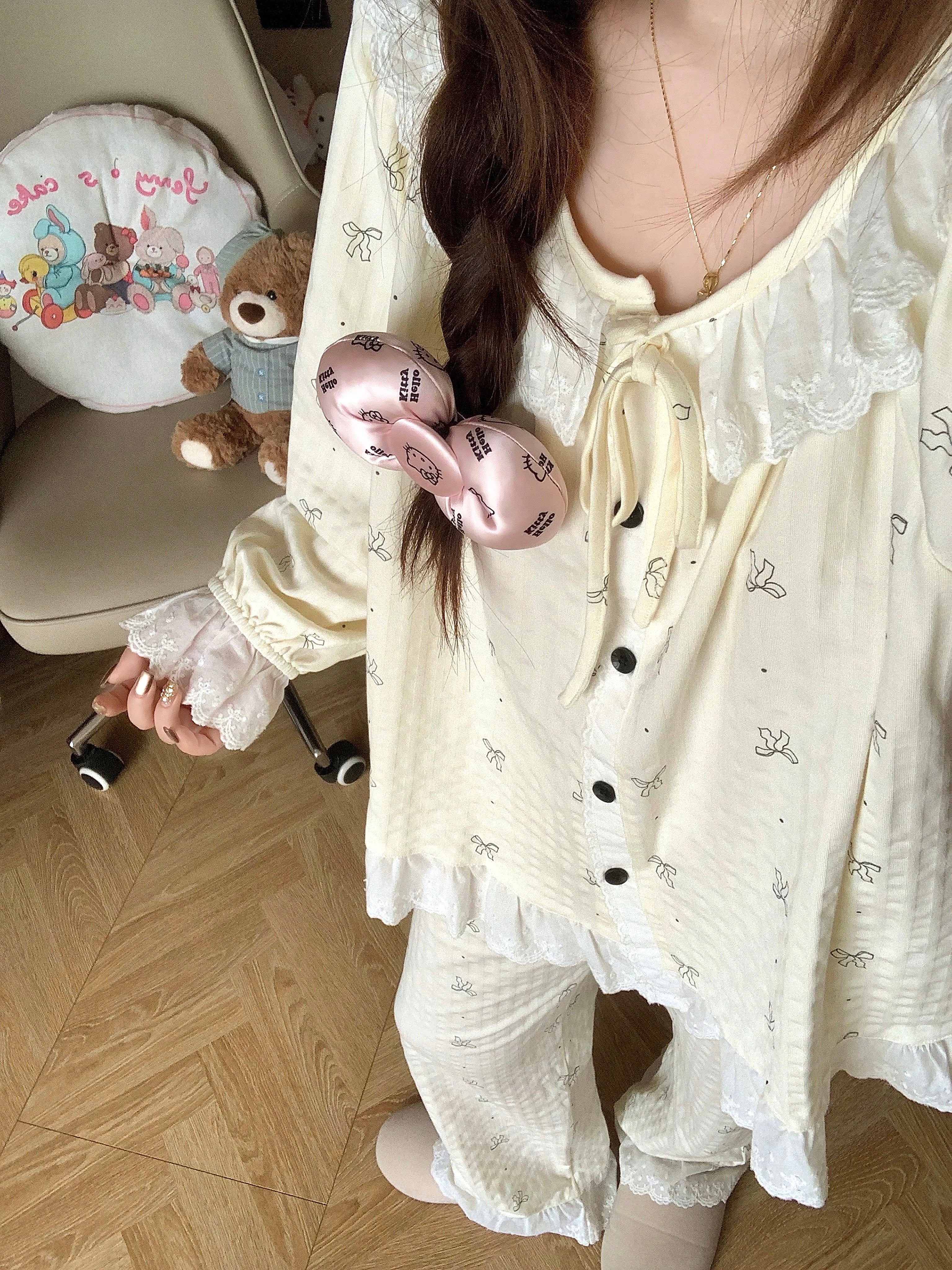 Buttercream Lace Pajamas