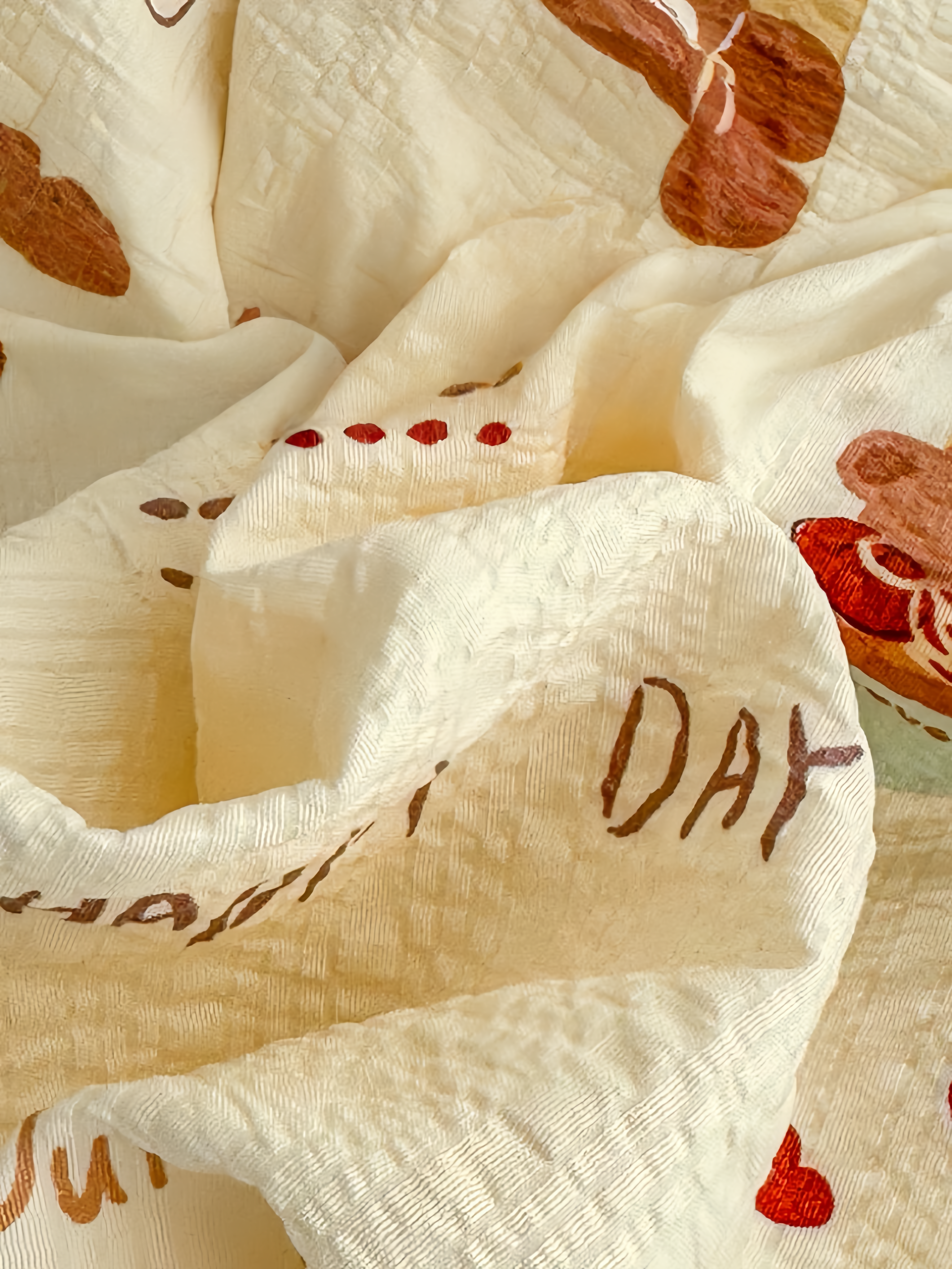 Honey Bear Note Bedding Set