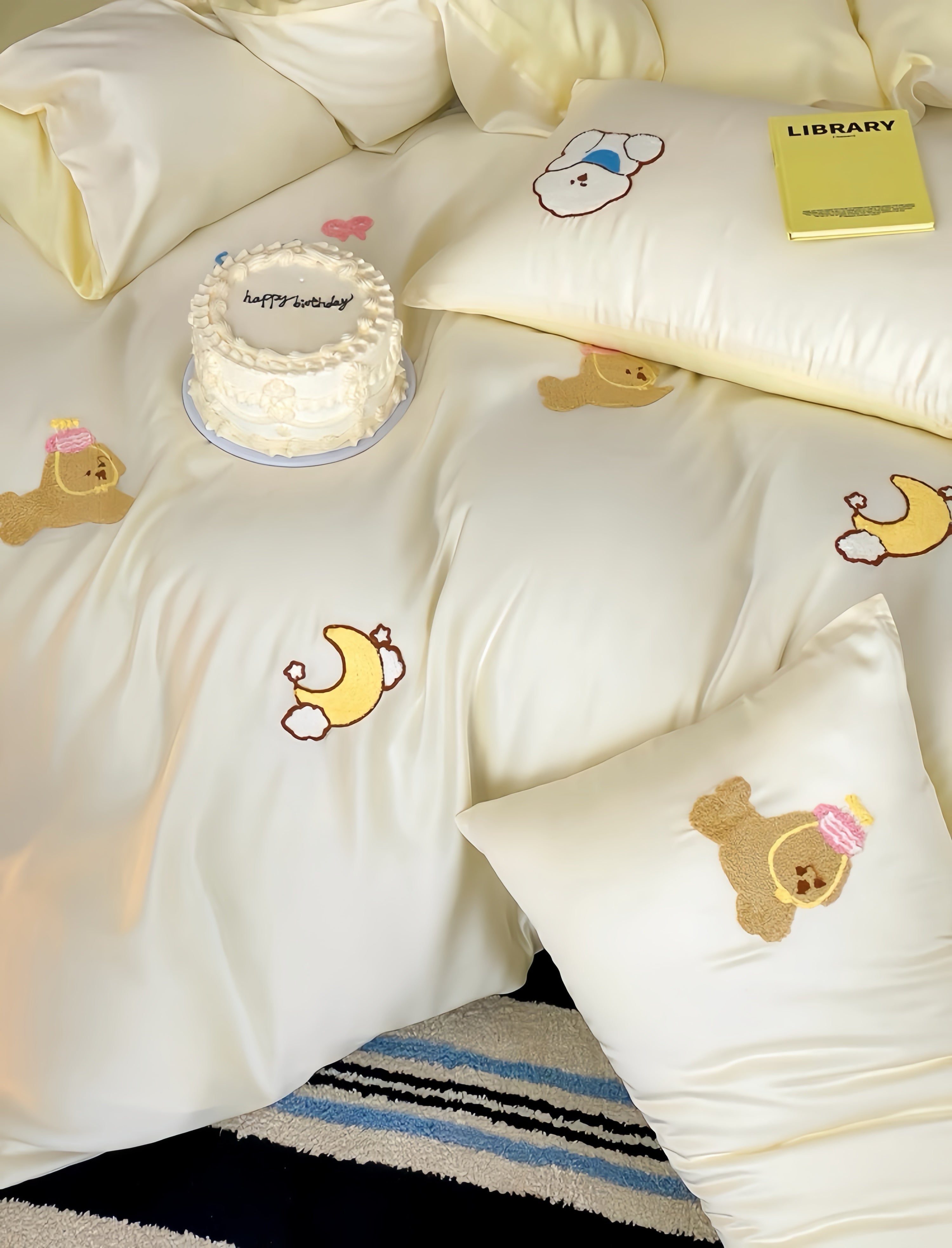 Tencel Warm Milk Companion Bedding Set