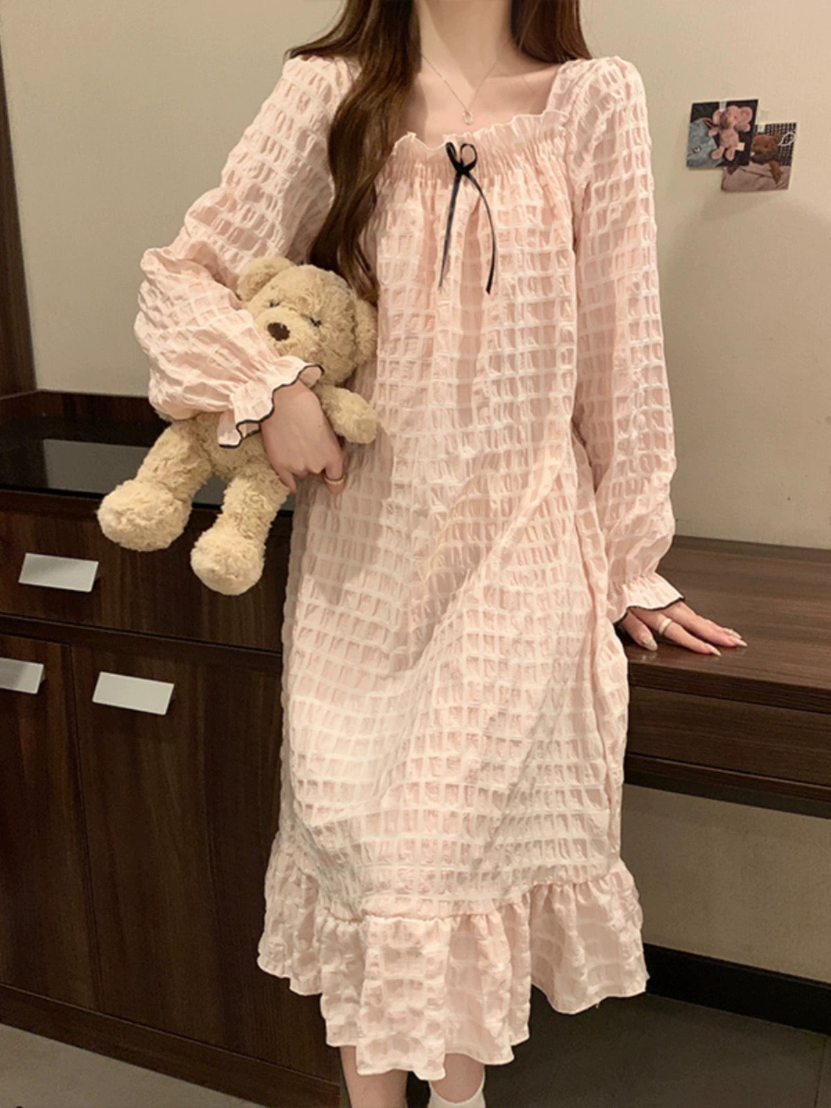 Blush Ruffle Nightdress