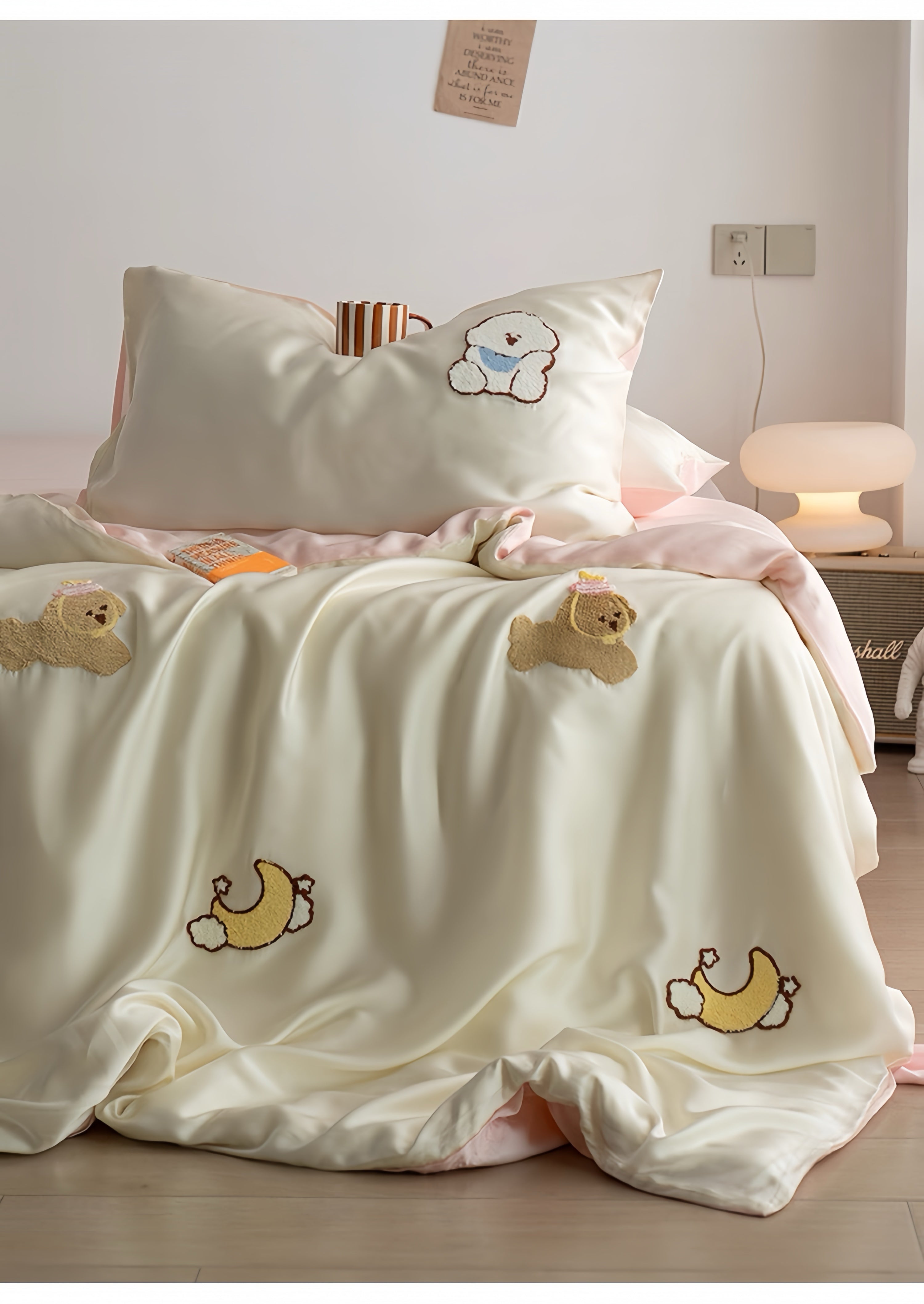 Tencel Warm Milk Companion Bedding Set
