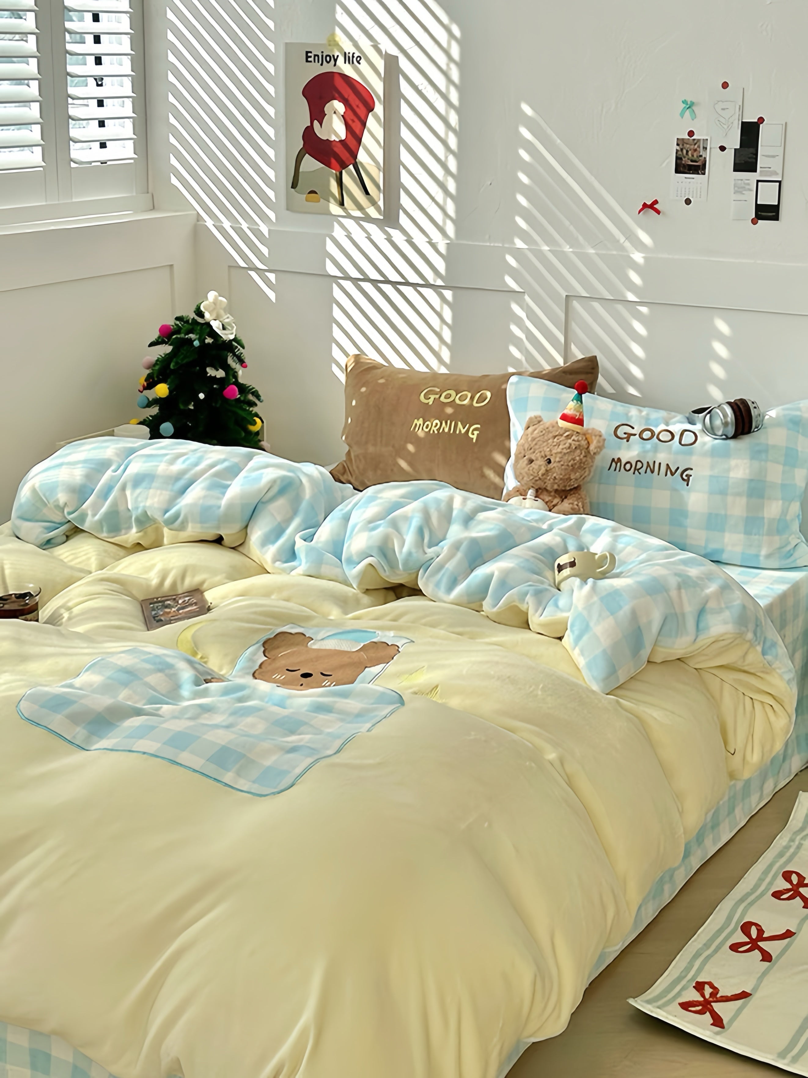 Bunny and Blush Tulips Bedding Set