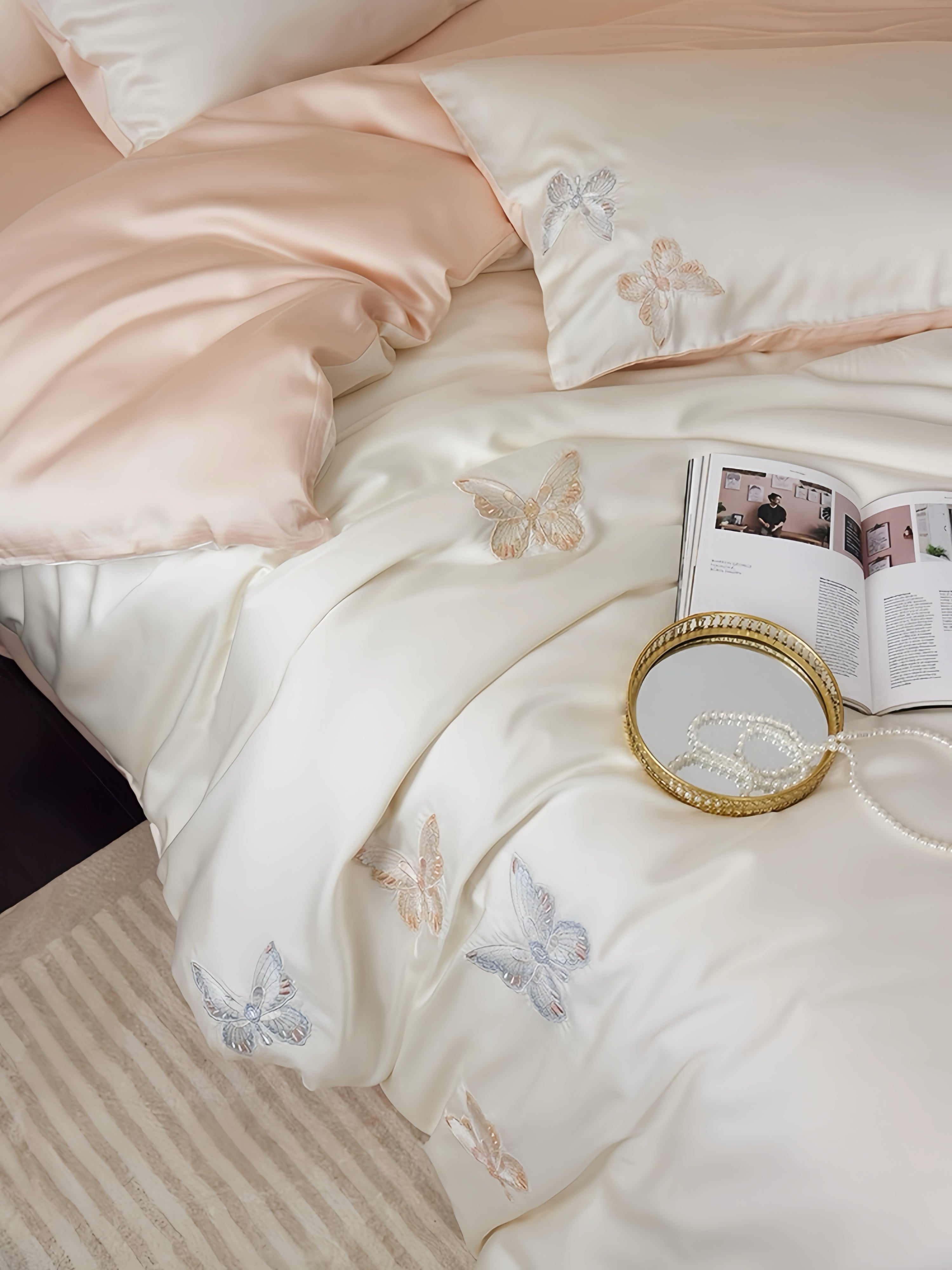 Tencel™ Lyocell Tranquil Dreams Bedding Set-Pink