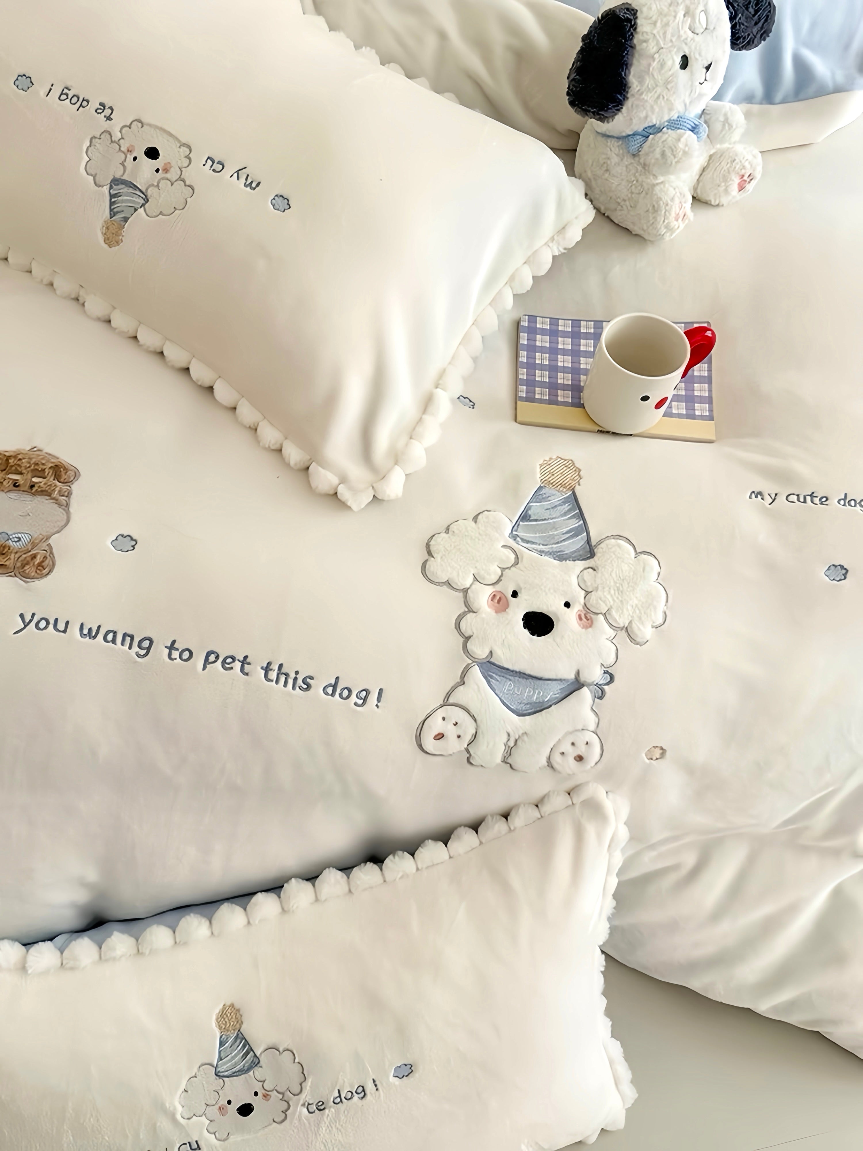Vanilla Pup Bedding Set
