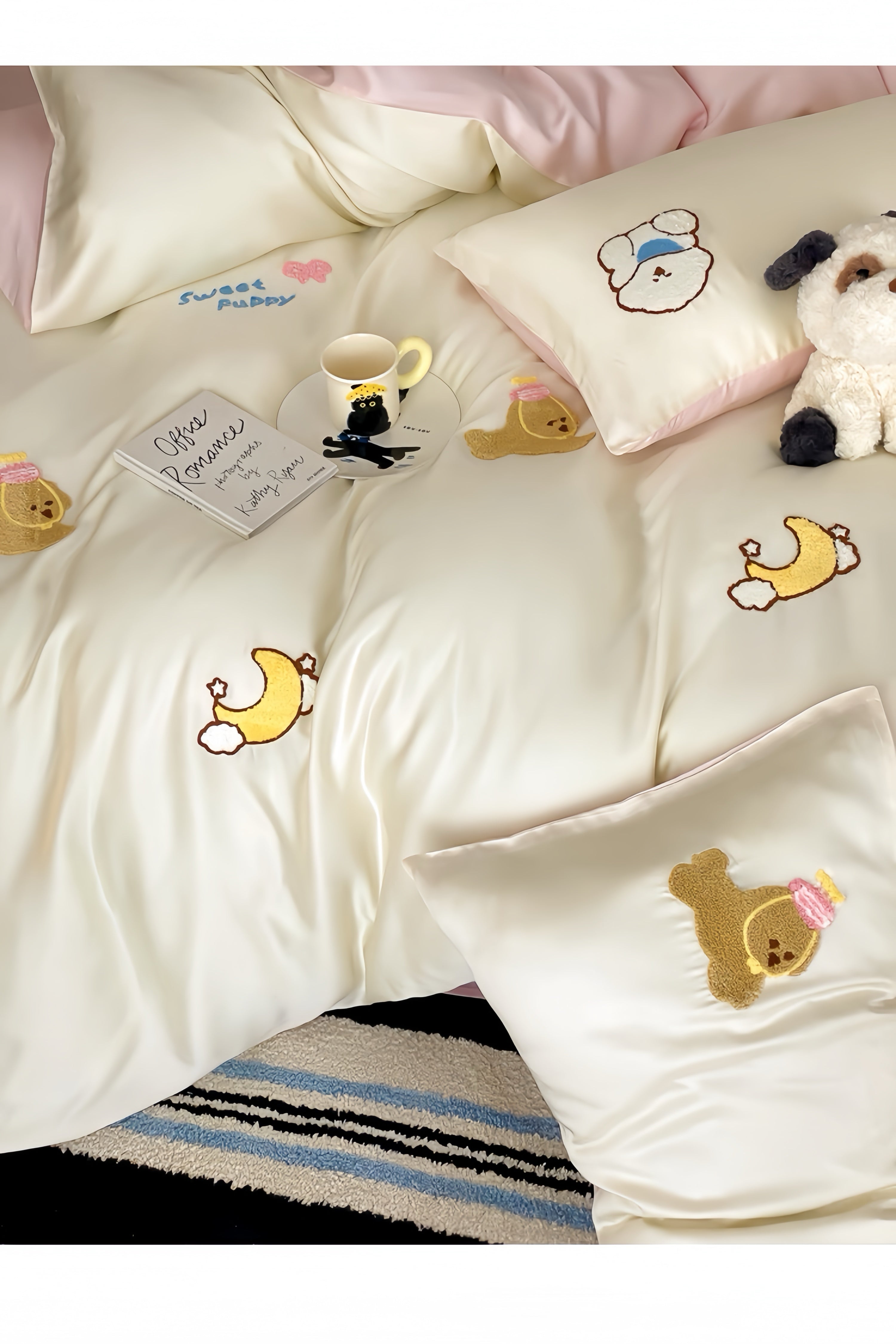 Tencel Warm Milk Companion Bedding Set