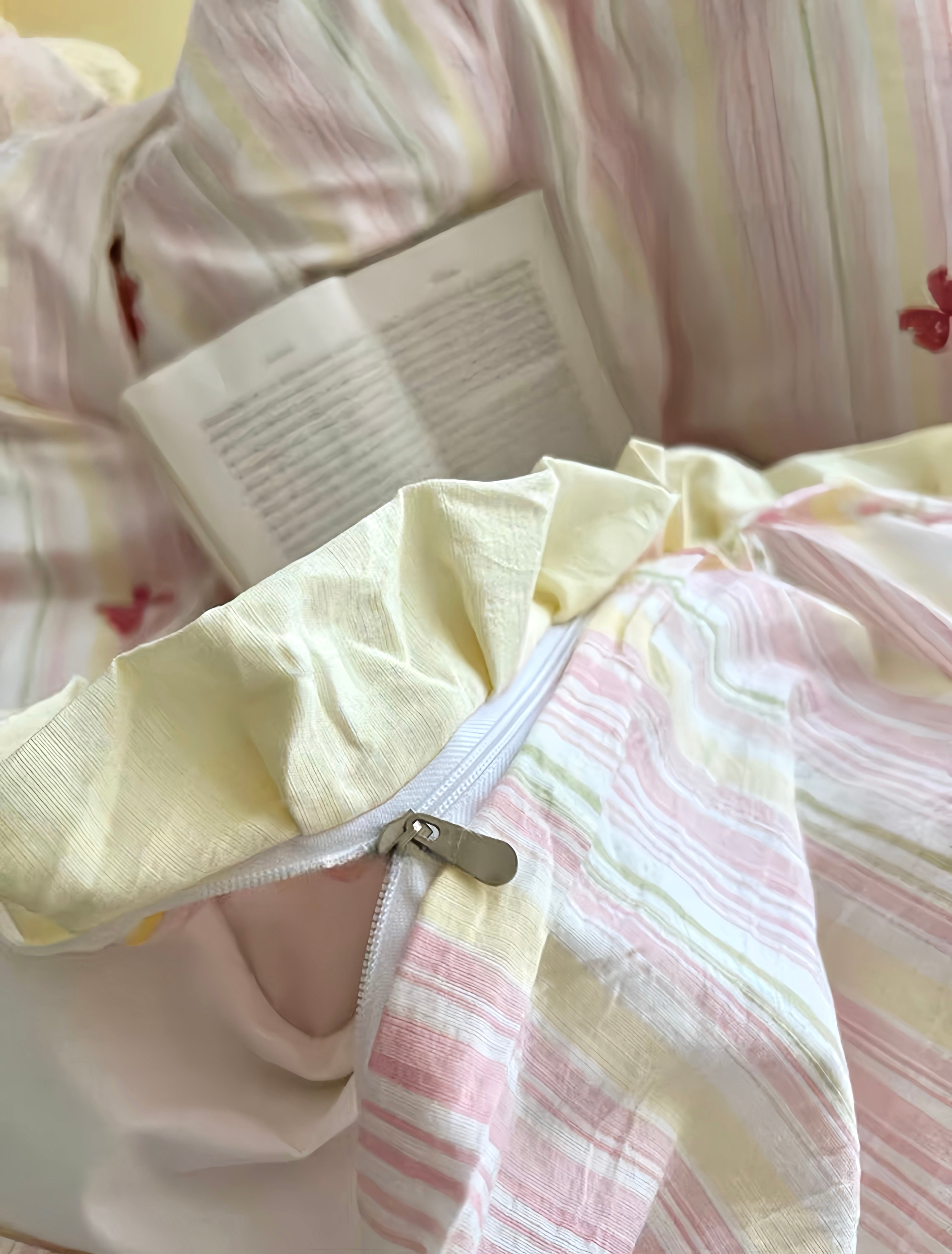Blush Stripe Sonata Bedding Set