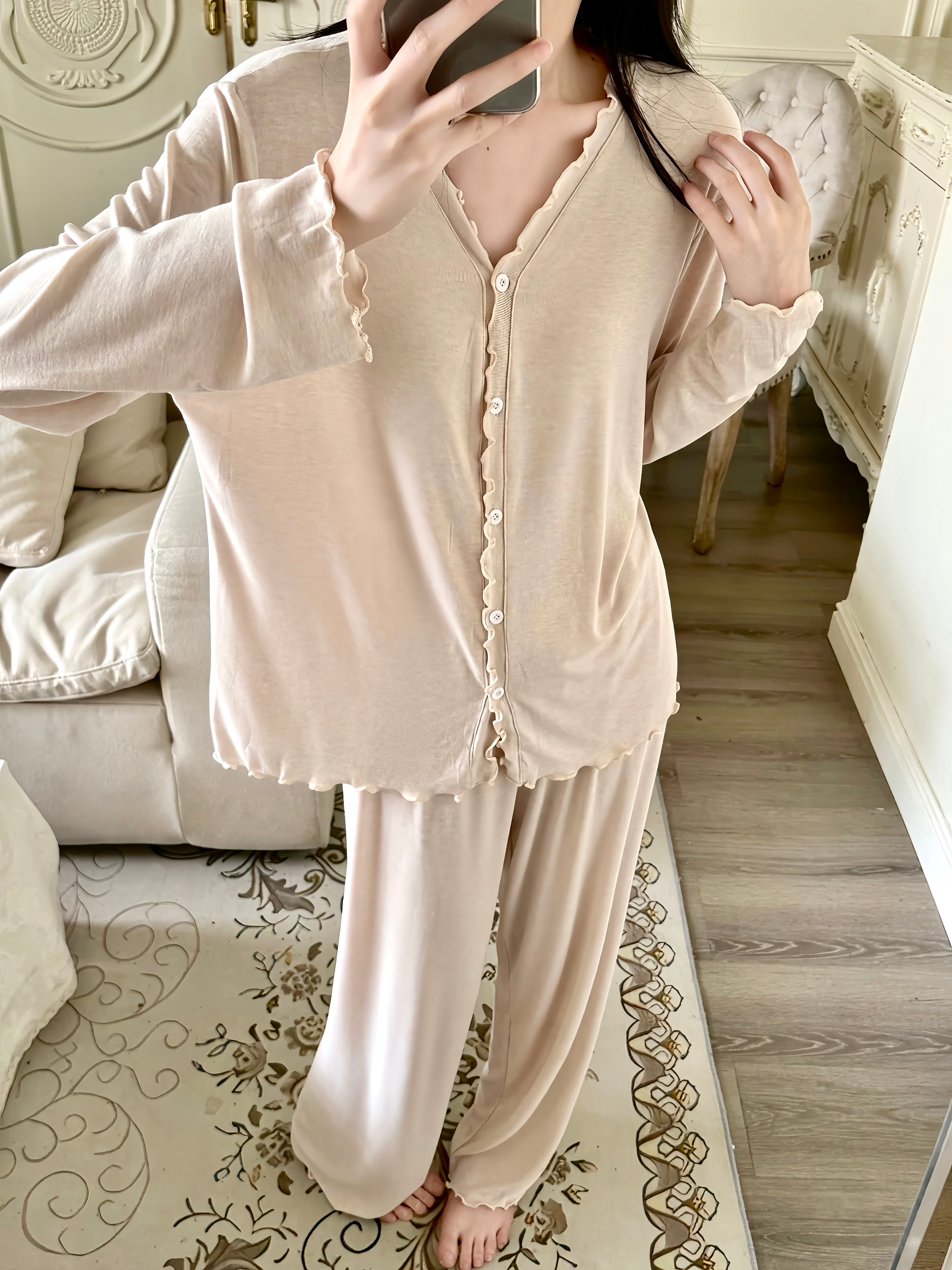 Cream Ripple Nightwear