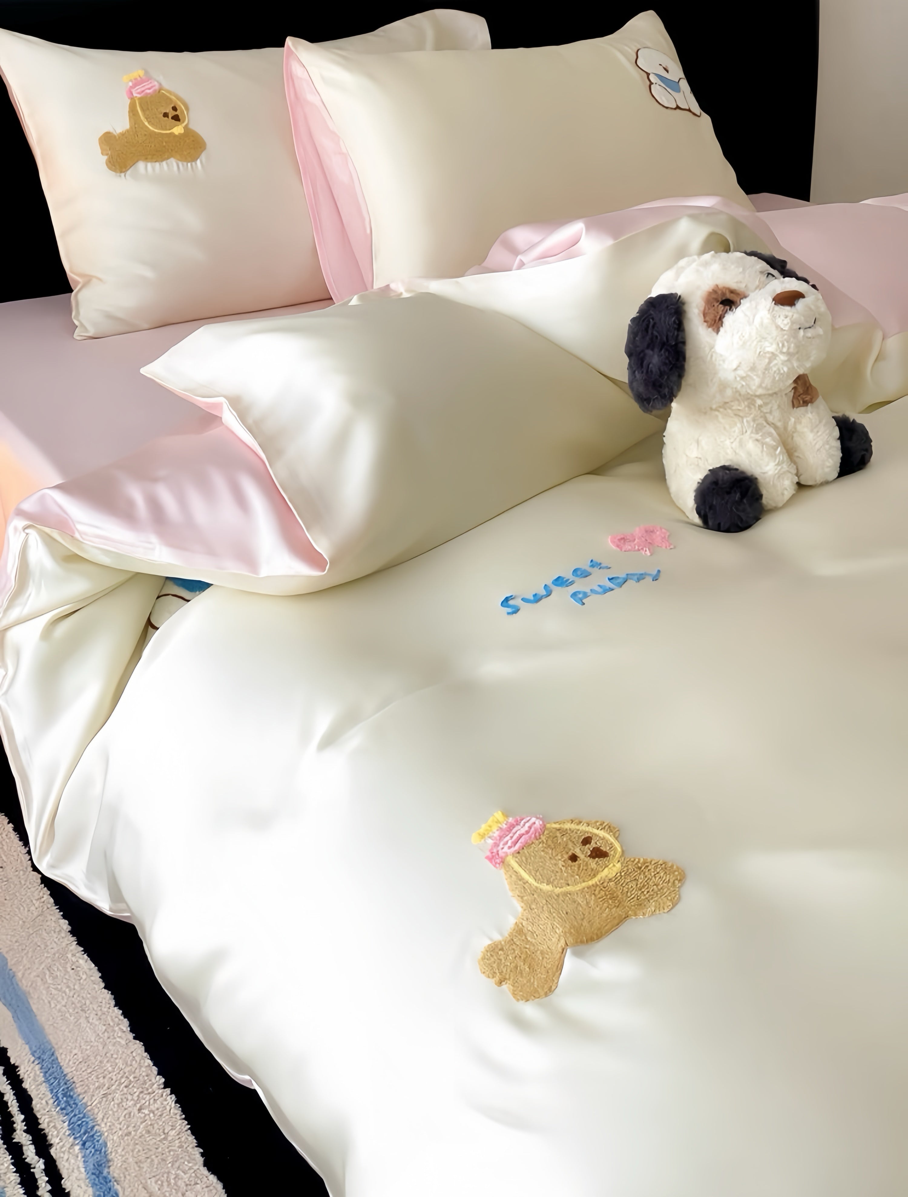Tencel Warm Milk Companion Bedding Set