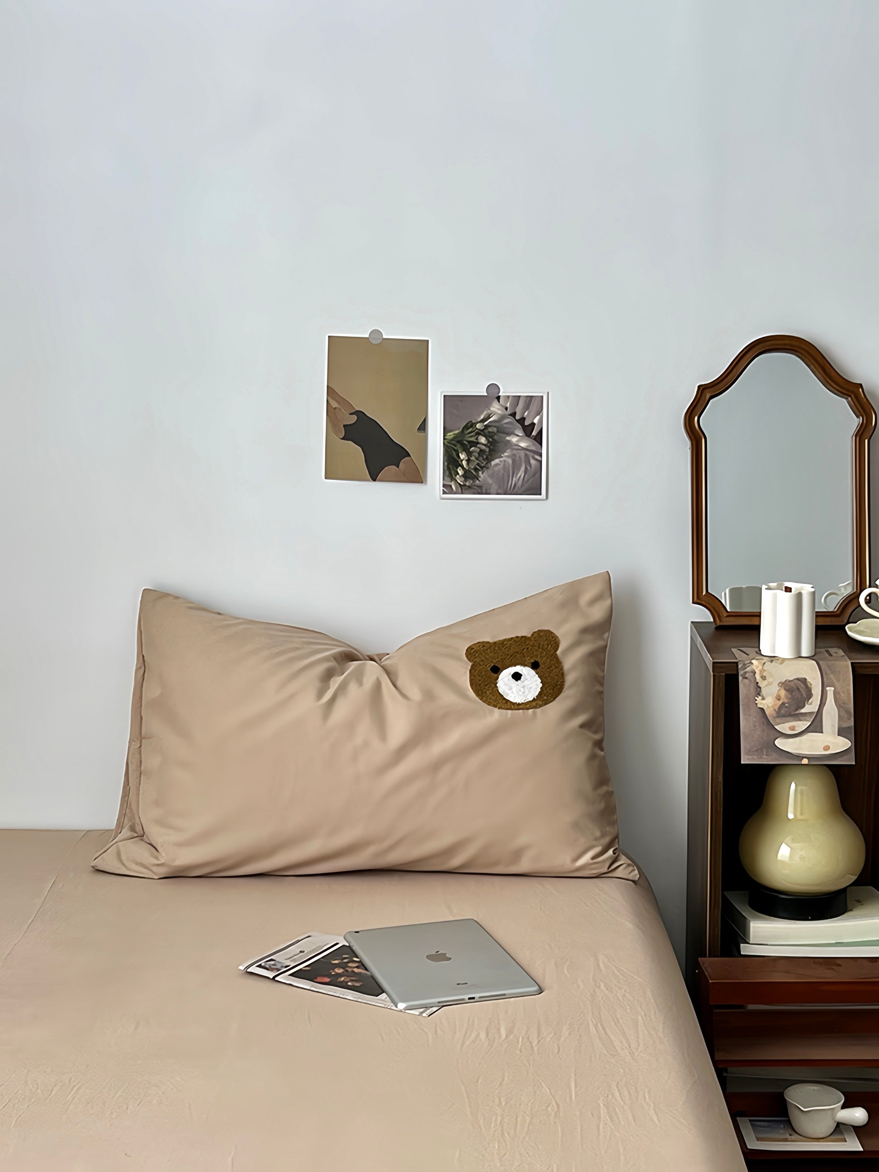 Charcoal Bear Bedding Set