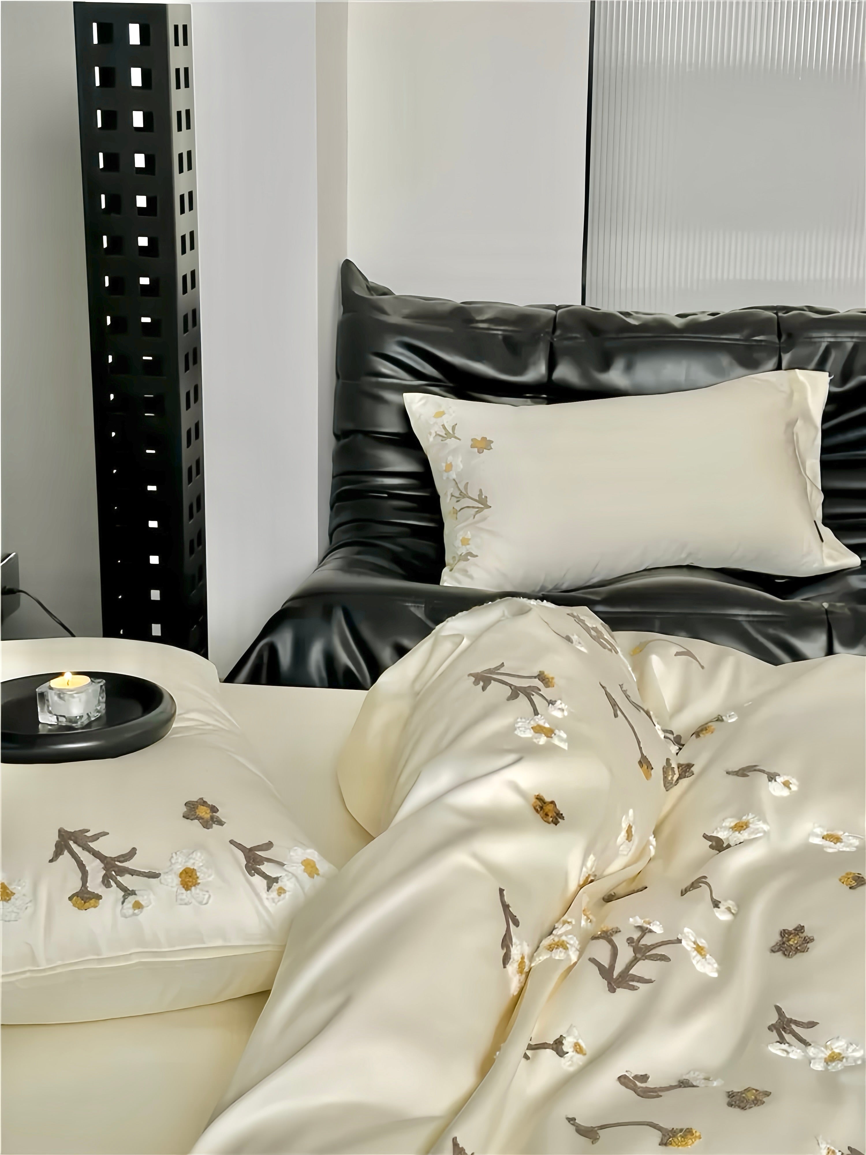 100S Golden Blossom Bedding Set