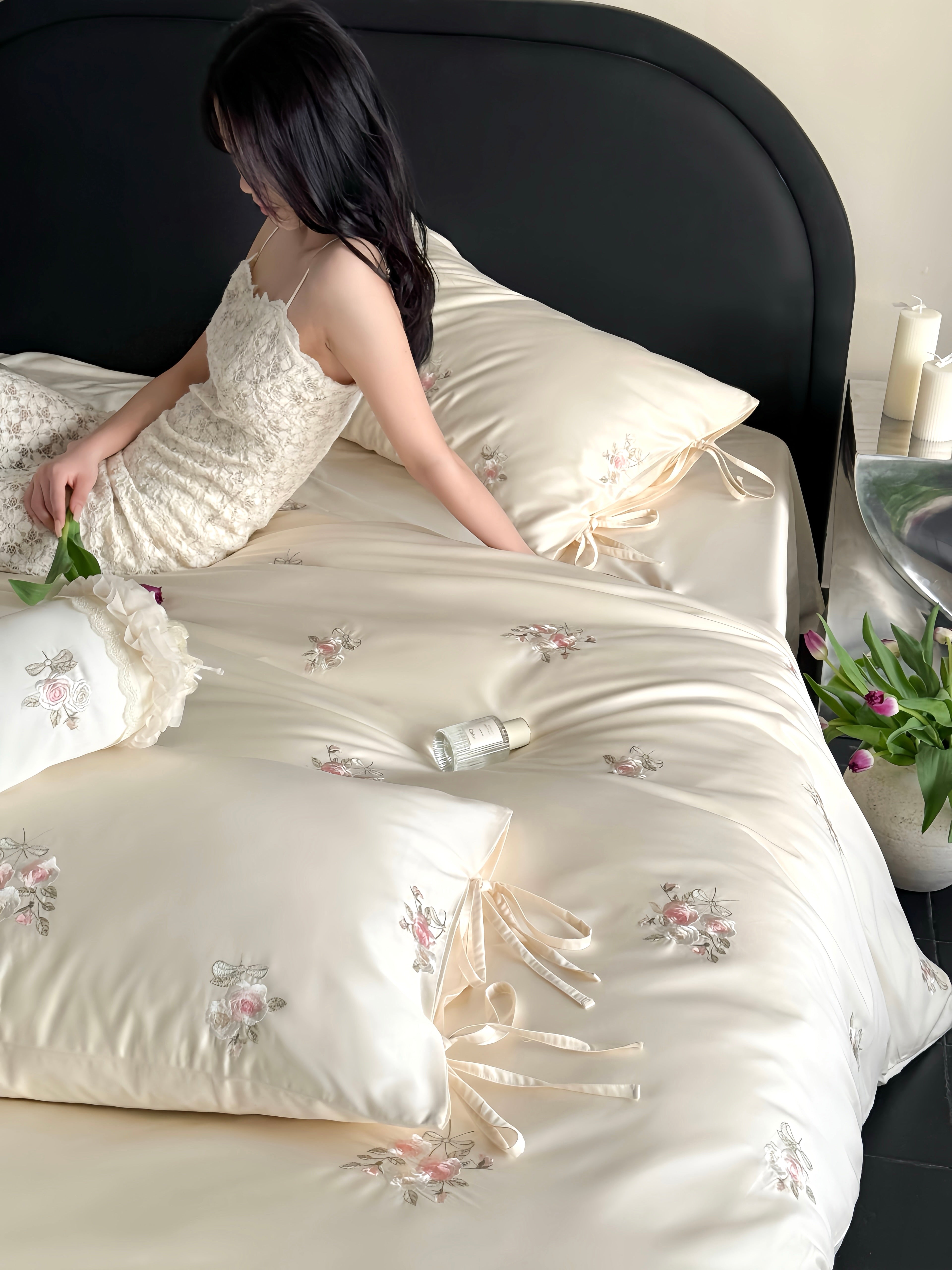 100S Blooming Elegance Bedding Set