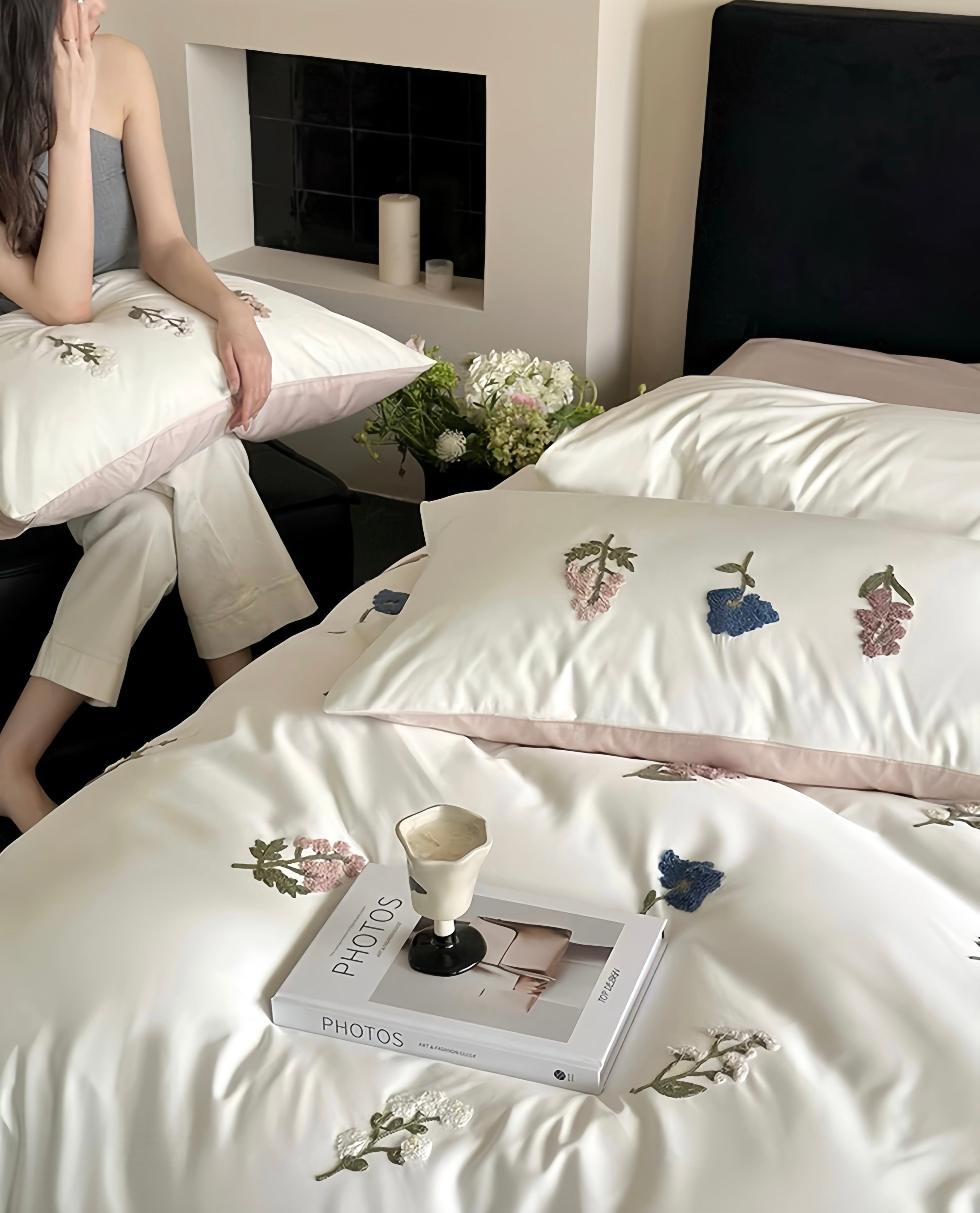 100S Blooming Elegance Bedding Set