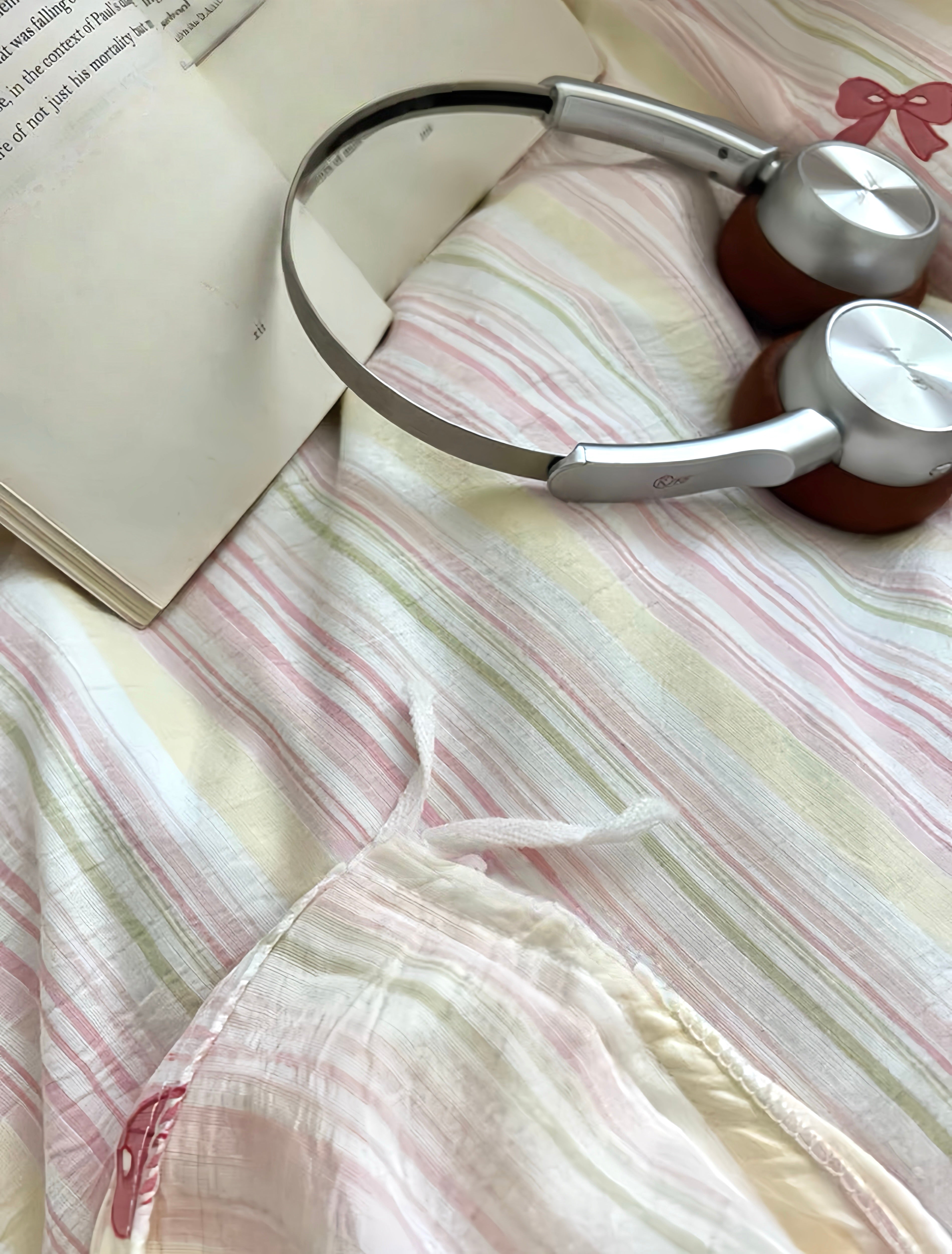 Blush Stripe Sonata Bedding Set