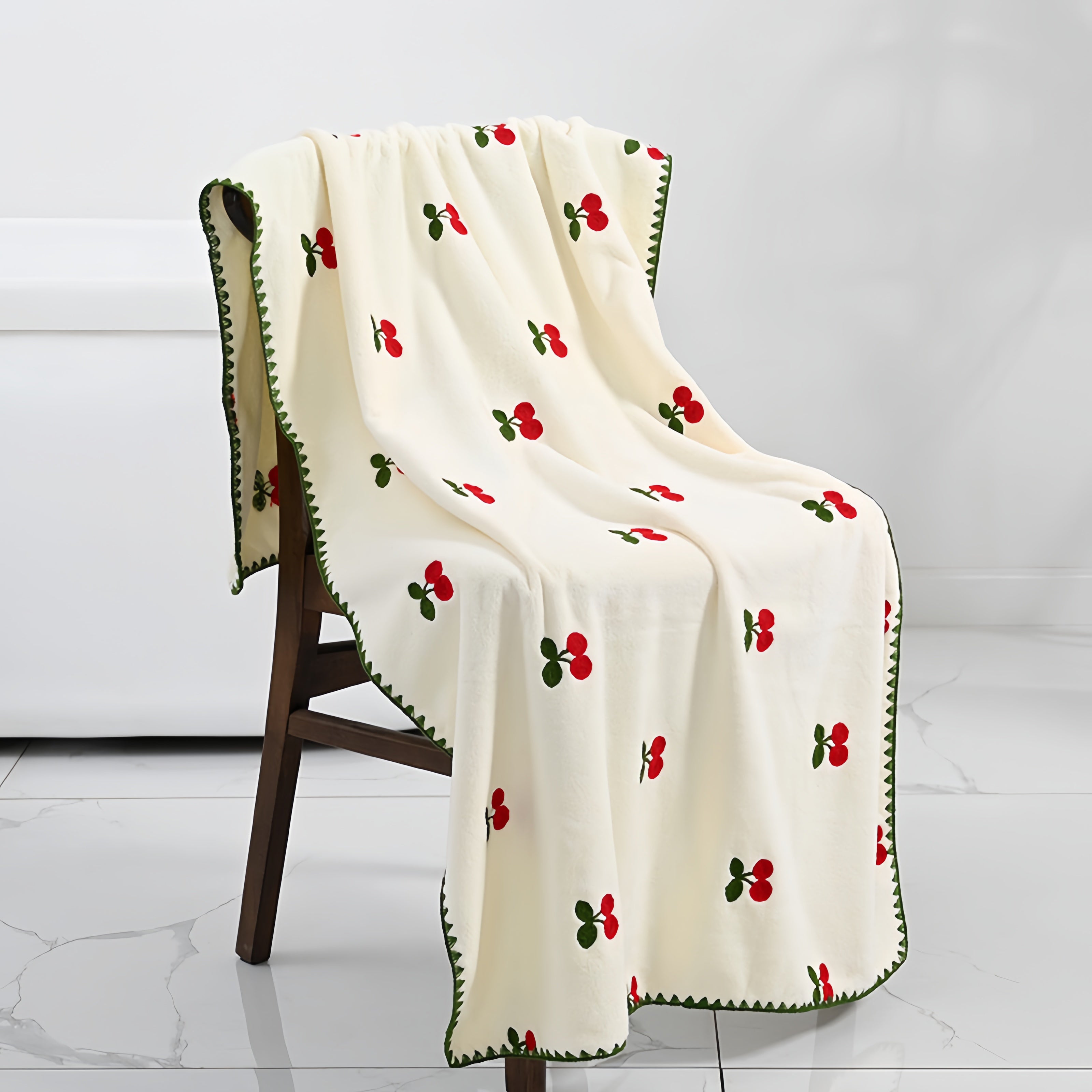 Cherry Orchard Bath Towel