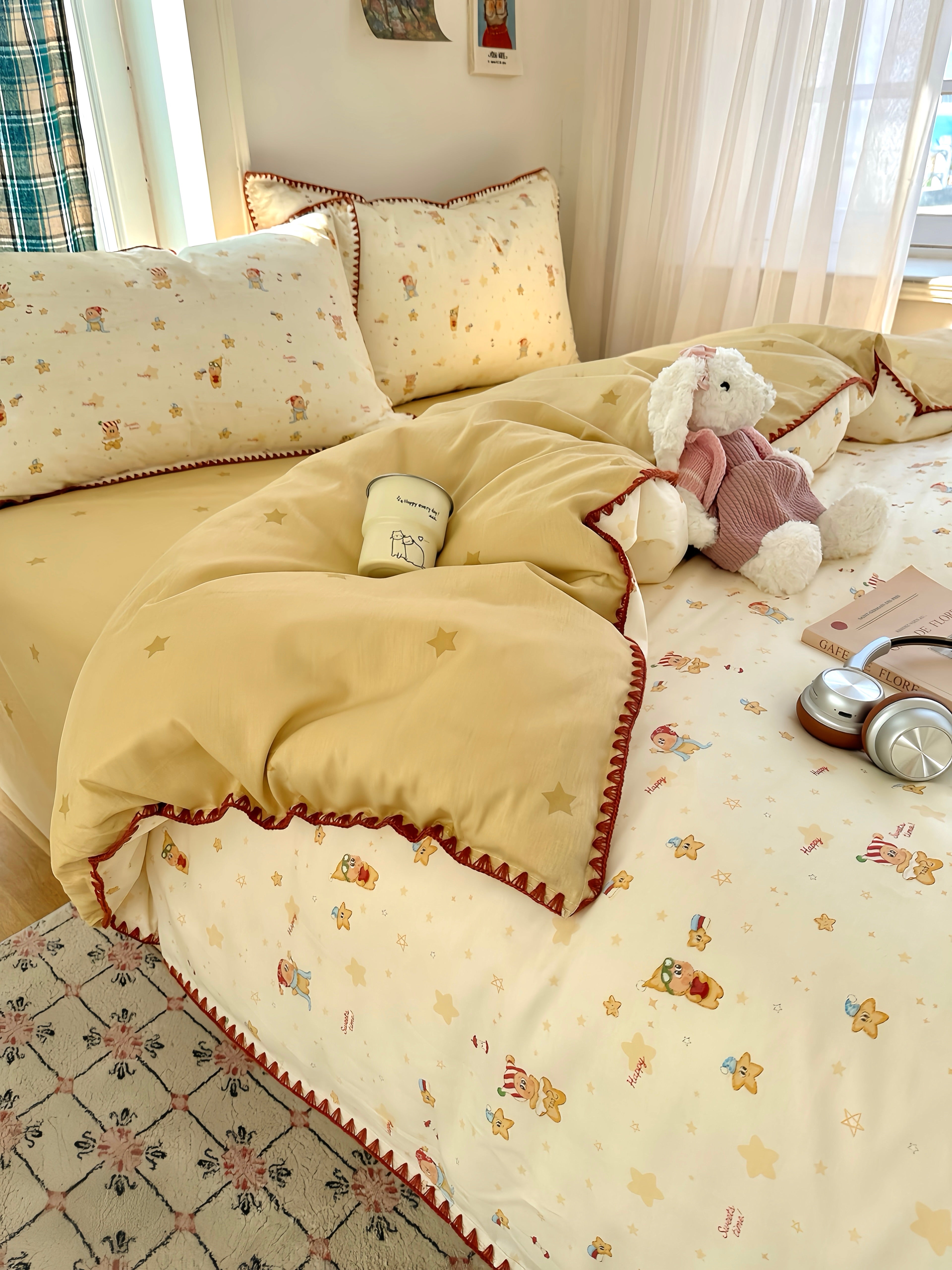 Honey Star Field Bedding Set