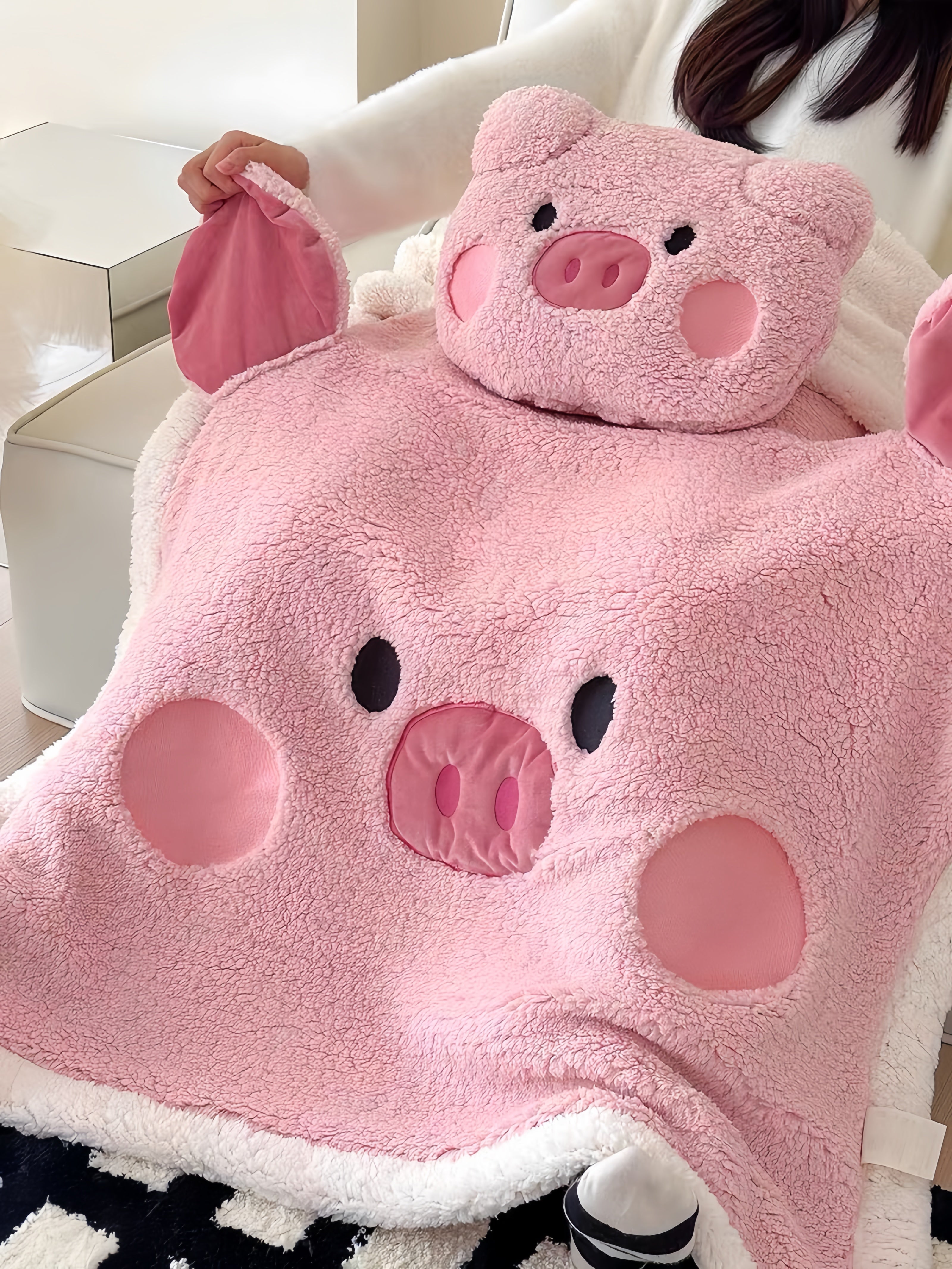 Piglet Cuddle Sherpa Blanket