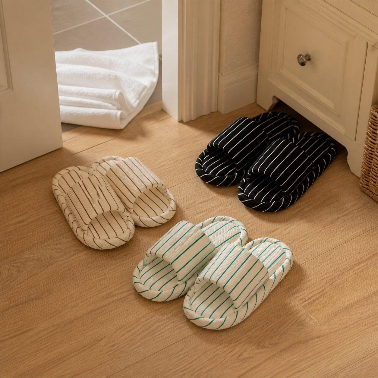 Everyday Stripe Home Slippers